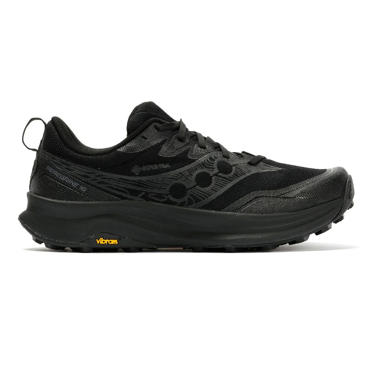 Saucony Peregrine 16 GTX Men's Triple Black Trainers - Image 5