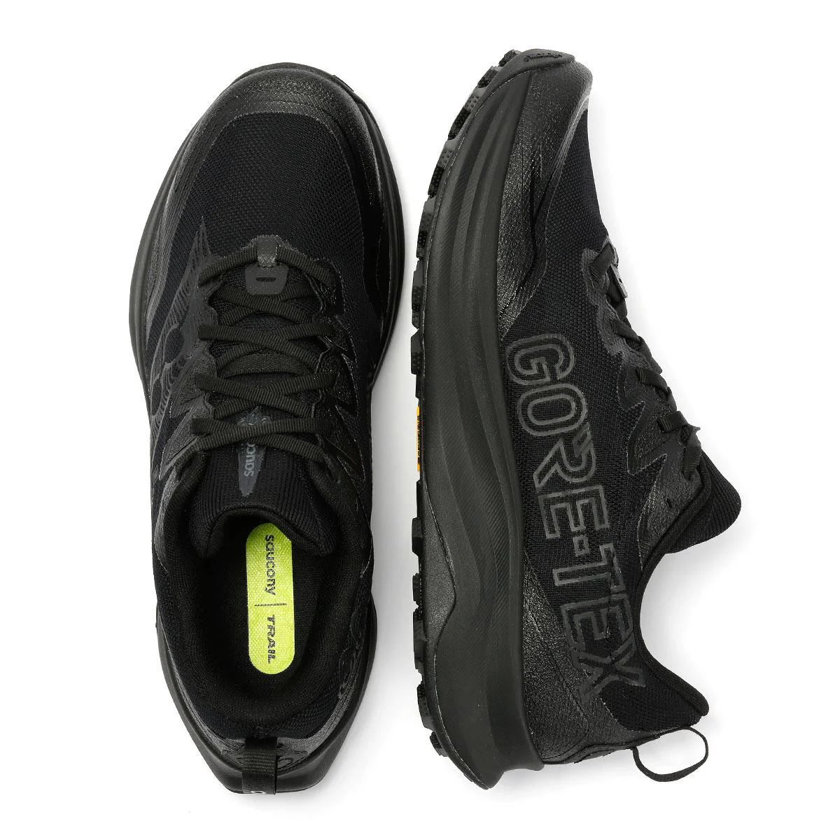 Saucony Peregrine 16 GTX Men's Triple Black Trainers - Image 8