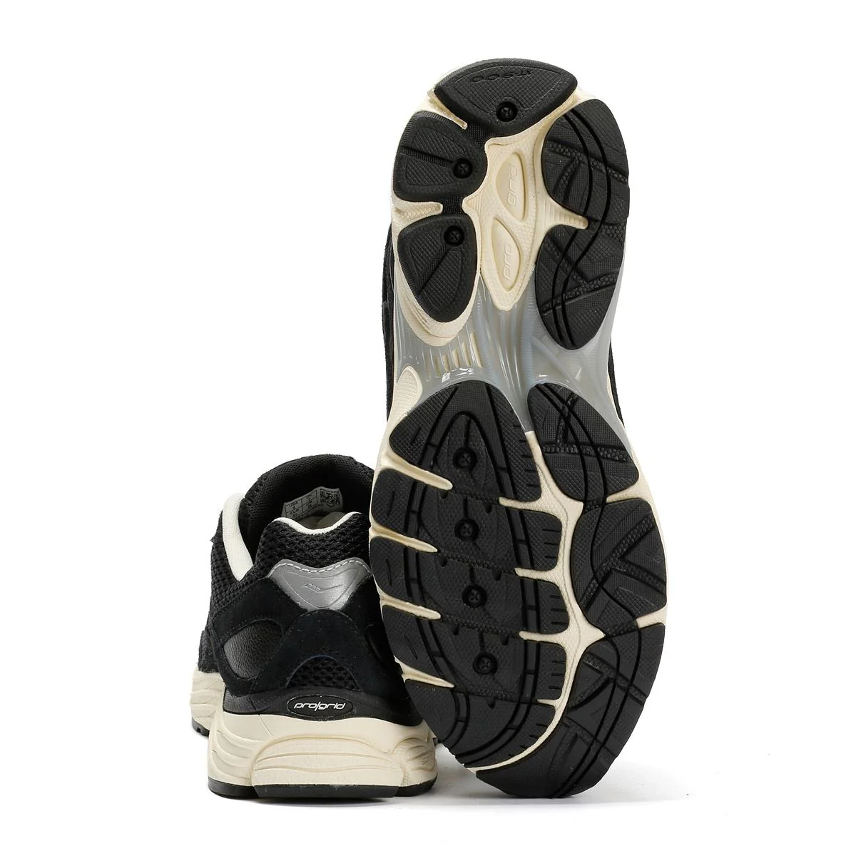Saucony ProGrid Omni 9 Black/Cream Trainers - Image 4
