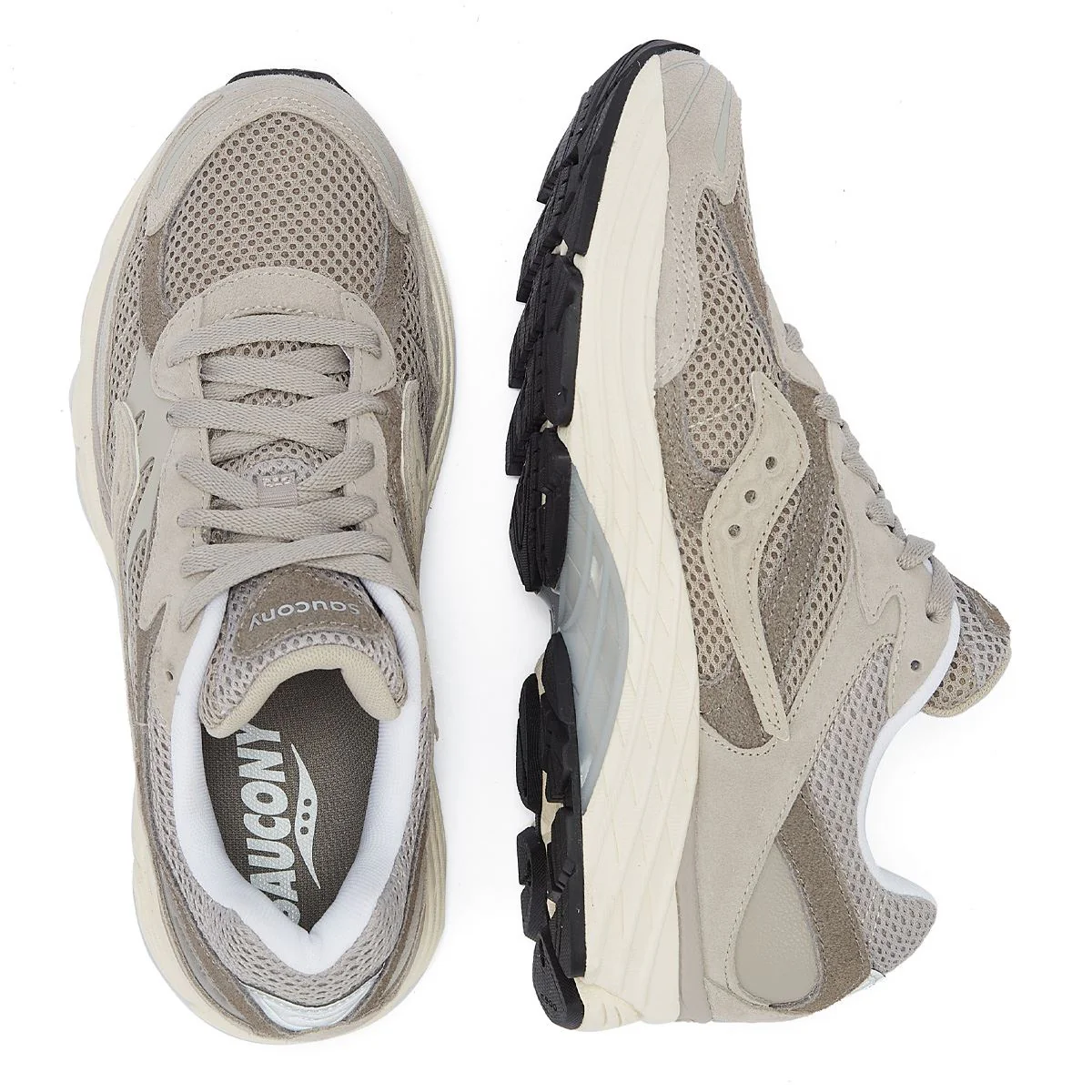 Saucony Progrid Omni 9 Premium Grey Trainers - Image 6