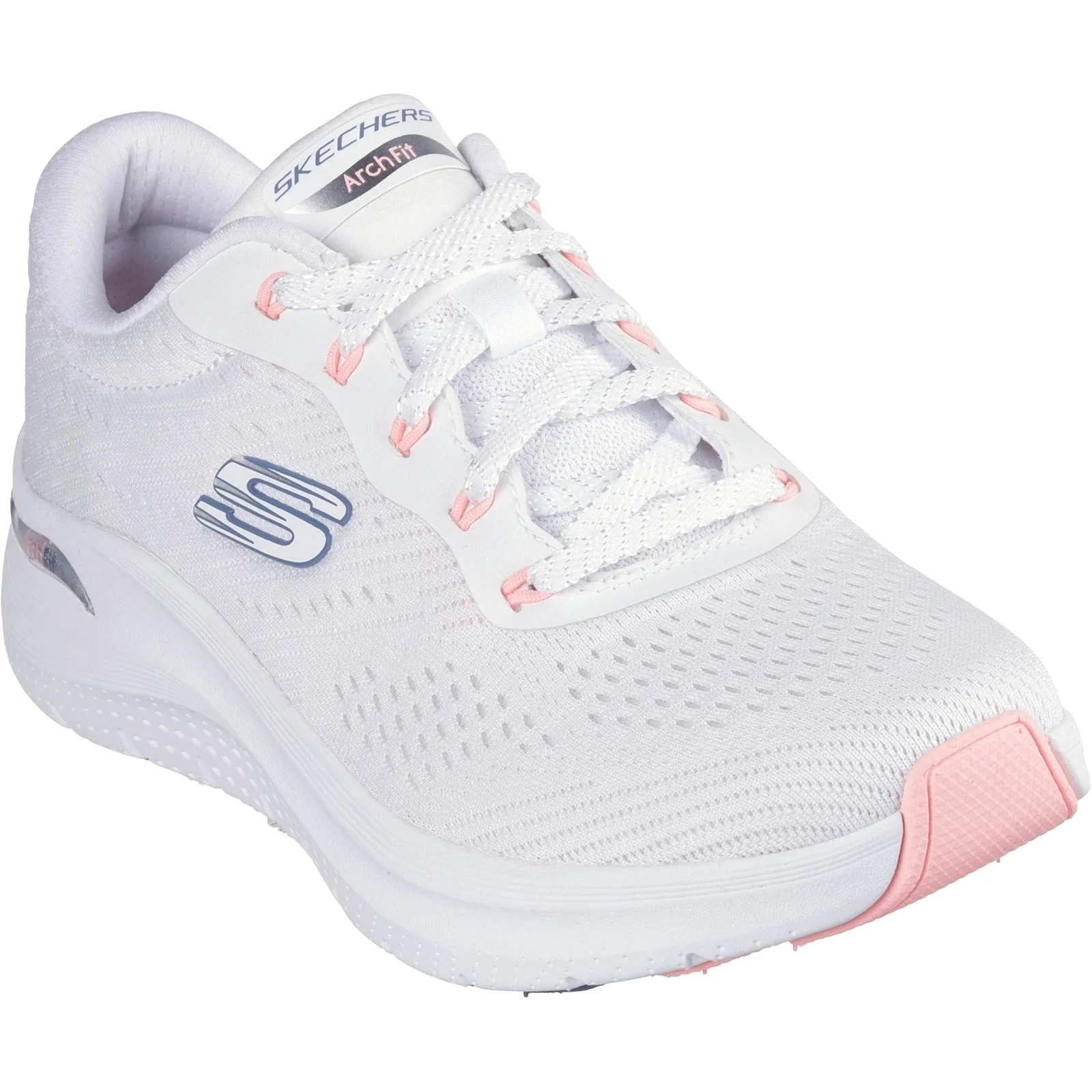 Skechers Women's Arch Fit 2.0 - Big League Trainers in White/Pink/Blue