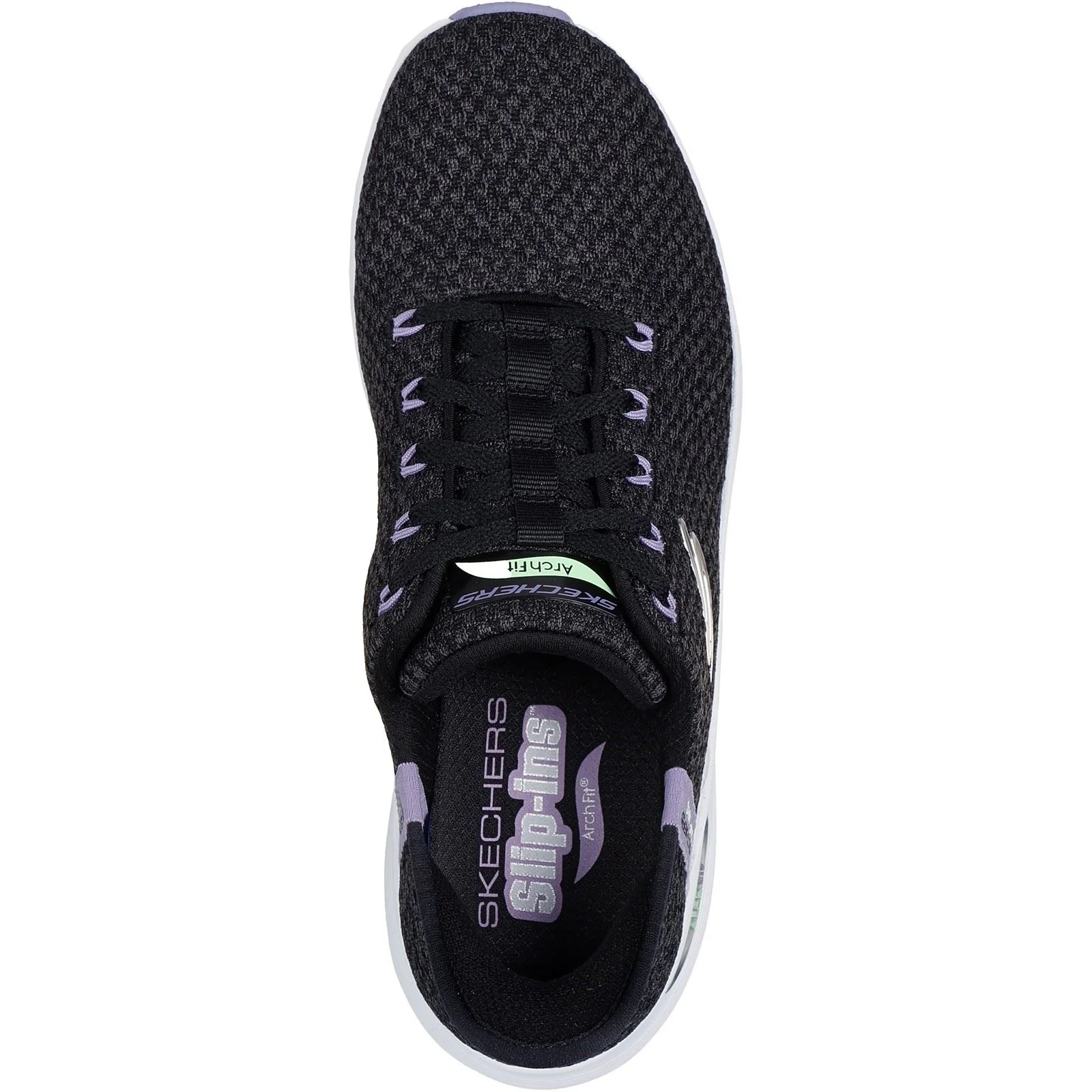 Skechers Women's Arch Fit 2.0 Good Energy Trainers in Black/Multi - Image 3