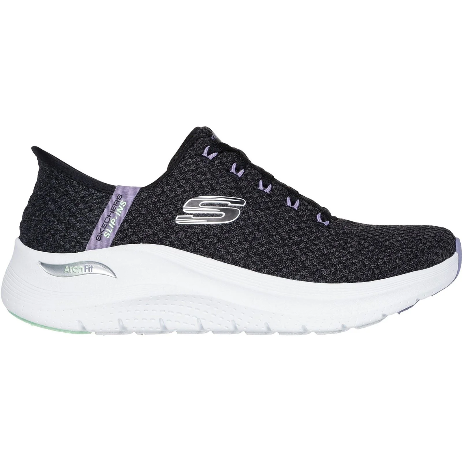 Skechers Women's Arch Fit 2.0 Good Energy Trainers in Black/Multi - Image 5