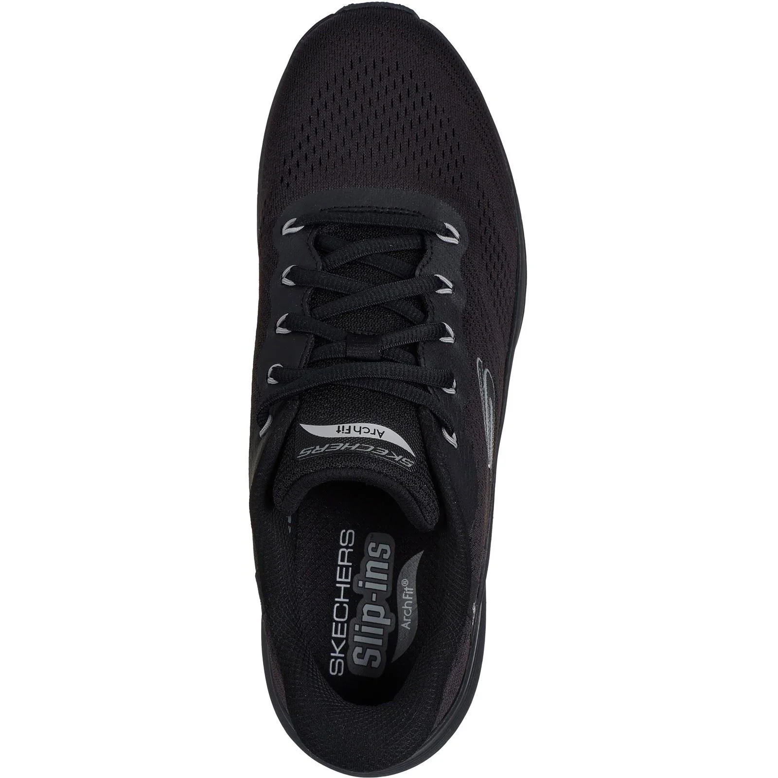Skechers Arch Fit 2.0 Lestur Textile Men's Black Trainers - Image 3