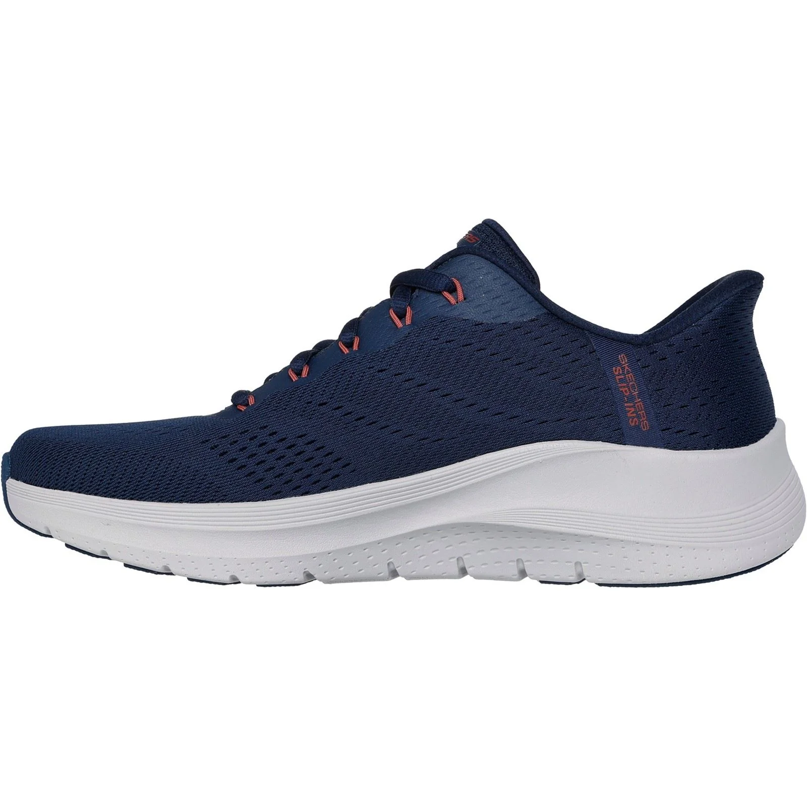 Skechers Arch Fit 2.0 Lestur Textile Men's Navy/Red Trainers - Image 4