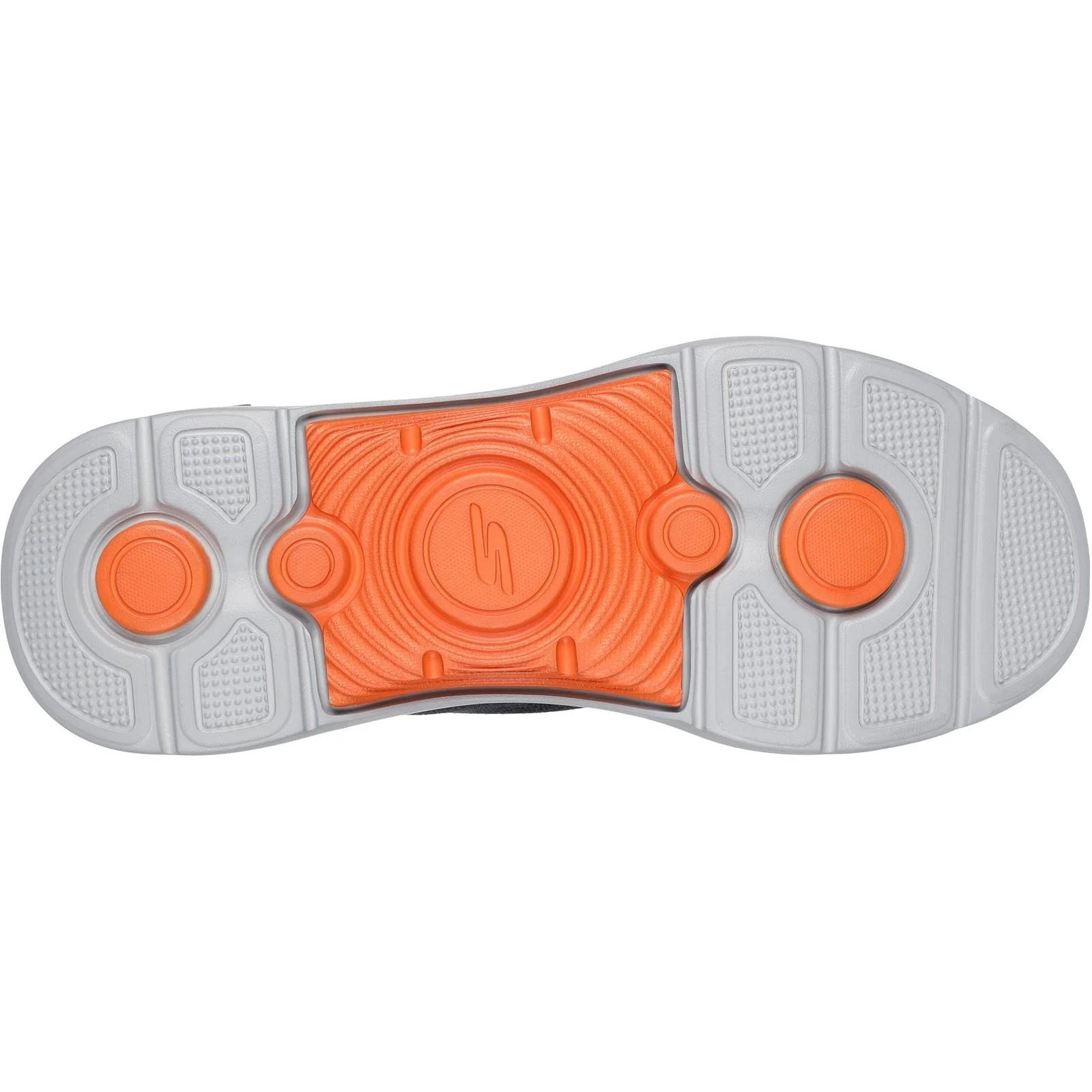 Skechers Men's Arch Fit 2.0 Simplicity 2 Shoes in Charcoal/Orange - Image 2