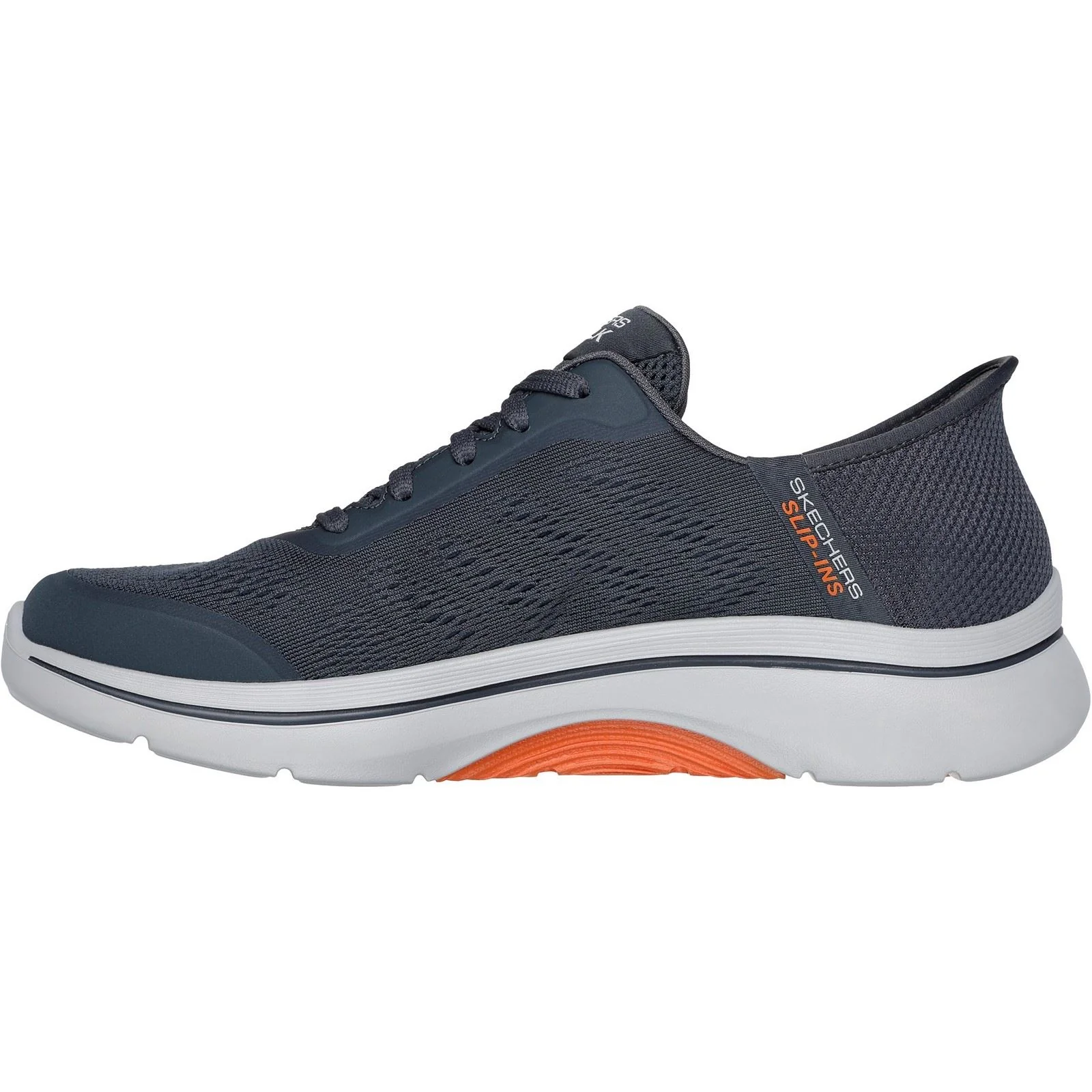 Skechers Men's Arch Fit 2.0 Simplicity 2 Shoes in Charcoal/Orange - Image 4