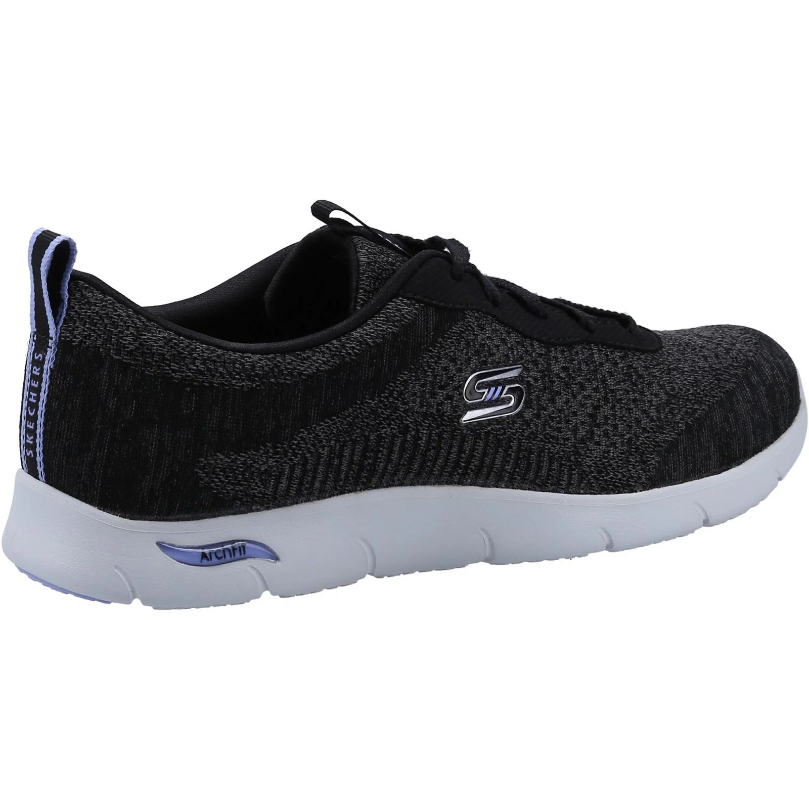 Skechers Women's Arch Fit Refine Shoe in Black/White - Image 2