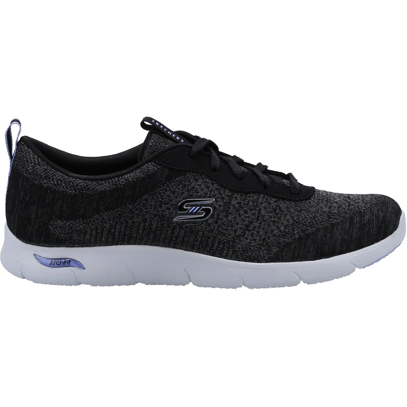 Skechers Women's Arch Fit Refine Shoe in Black/White - Image 4
