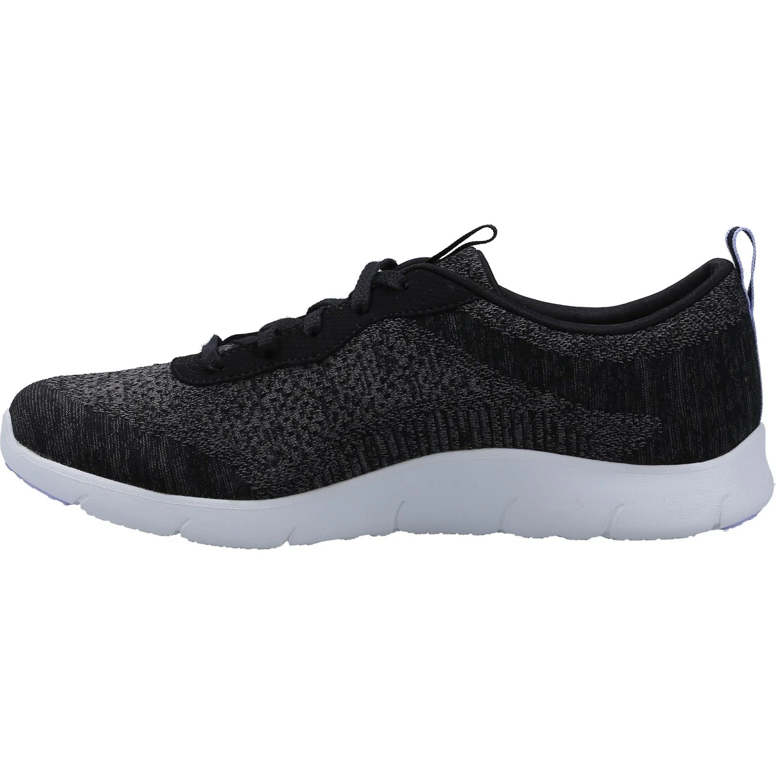 Skechers Women's Arch Fit Refine Shoe in Black/White - Image 5