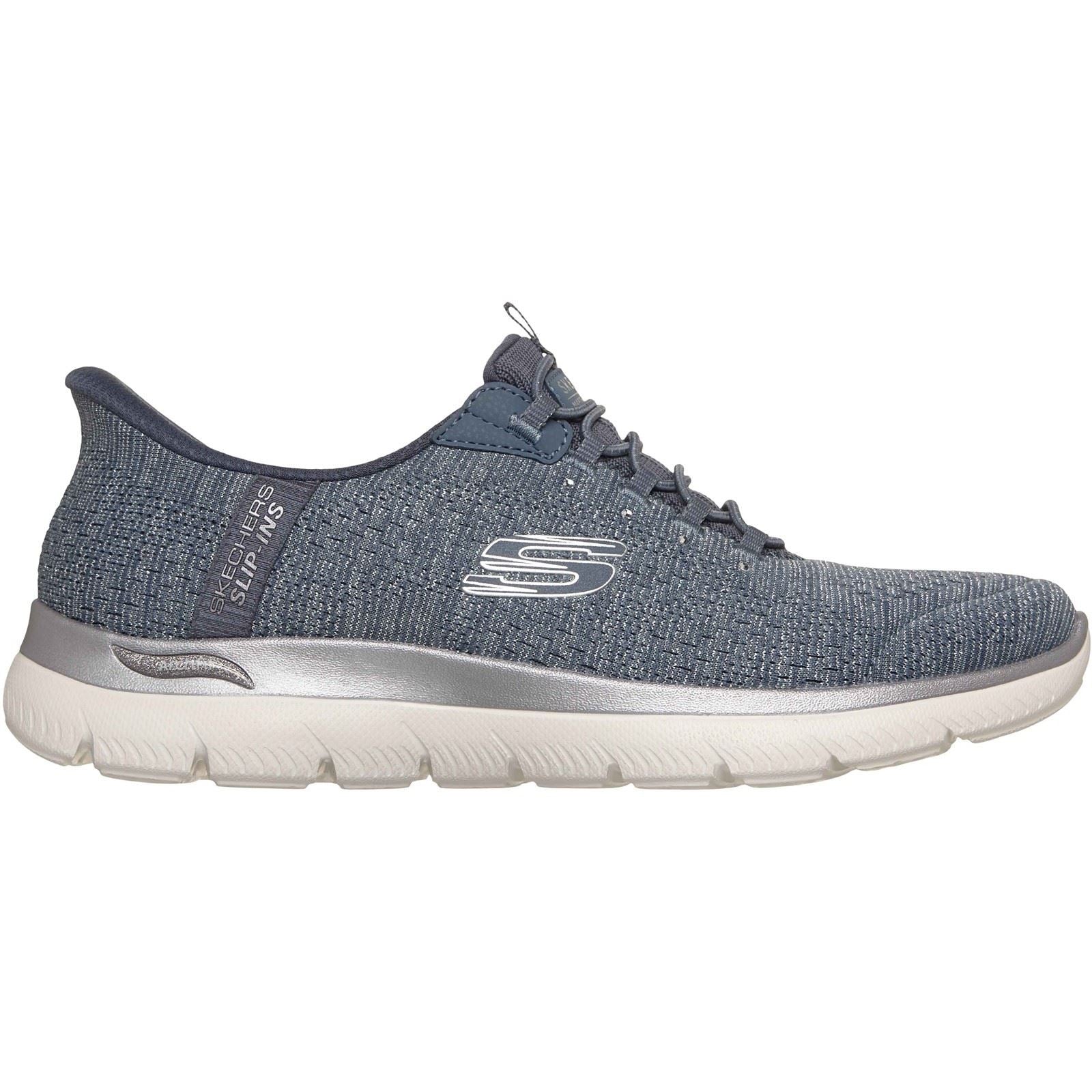 Skechers Arch Fit Summits - Soft Shimmer Textile Women's Slate Standard Trainers - Image 5