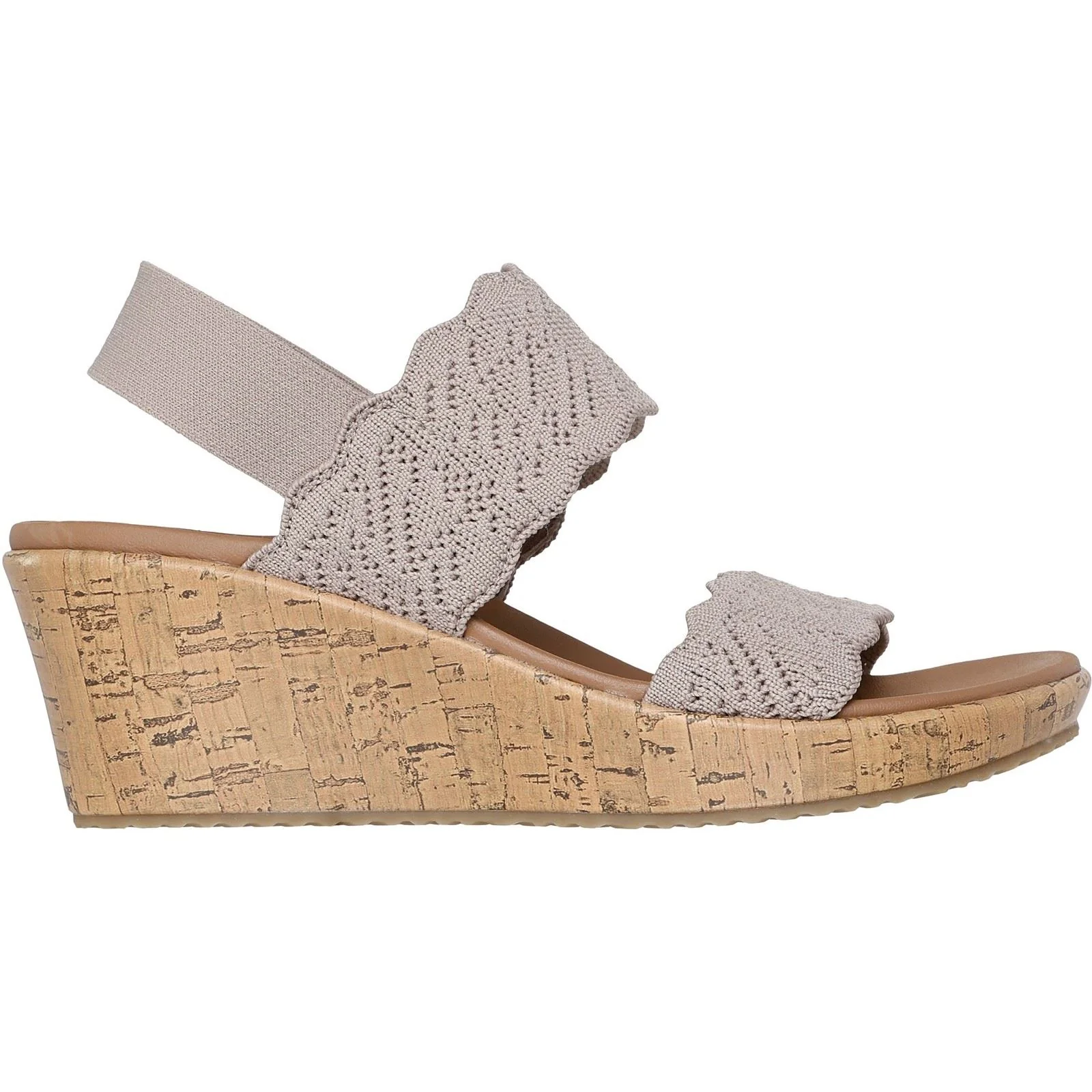 Skechers Beverlee Timeless Touch Textile Women's Taupe Sandals - Image 5