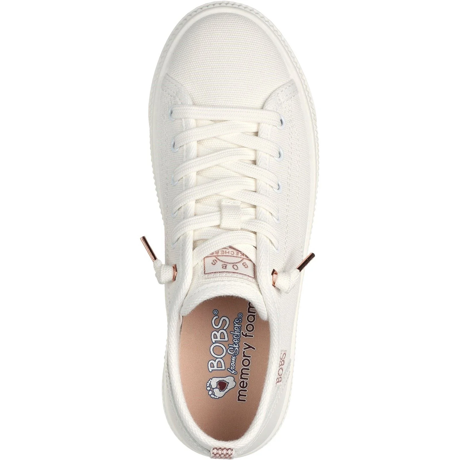 Skechers Women's BOBS Copa Trainers in Off White - Image 3