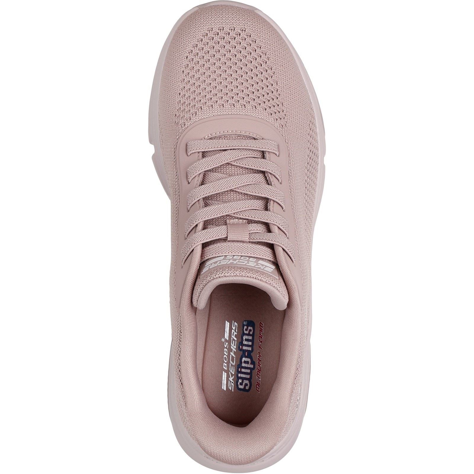 Skechers BOBS Sparrow Flex Too You Textile Women's Blush Trainers - Image 3