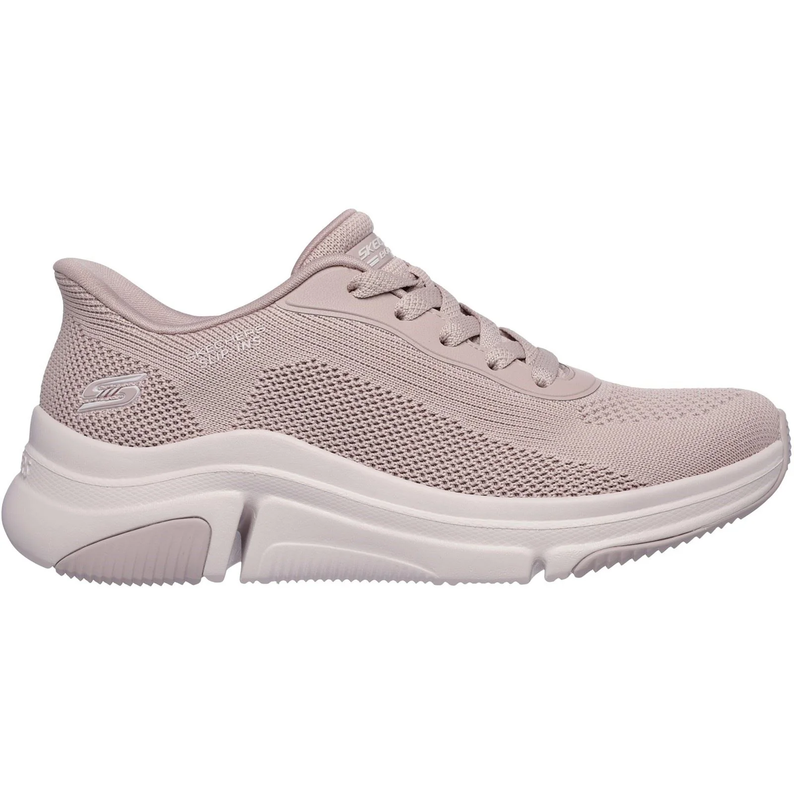 Skechers BOBS Sparrow Flex Too You Textile Women's Blush Trainers - Image 5