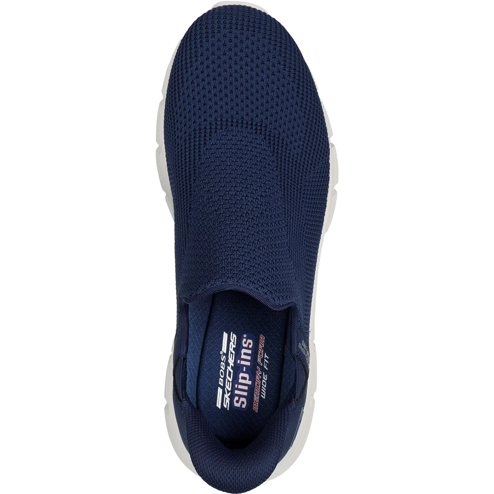 Skechers Men's BOBS Sport B Flex Resilient Trainers in Navy - Image 3