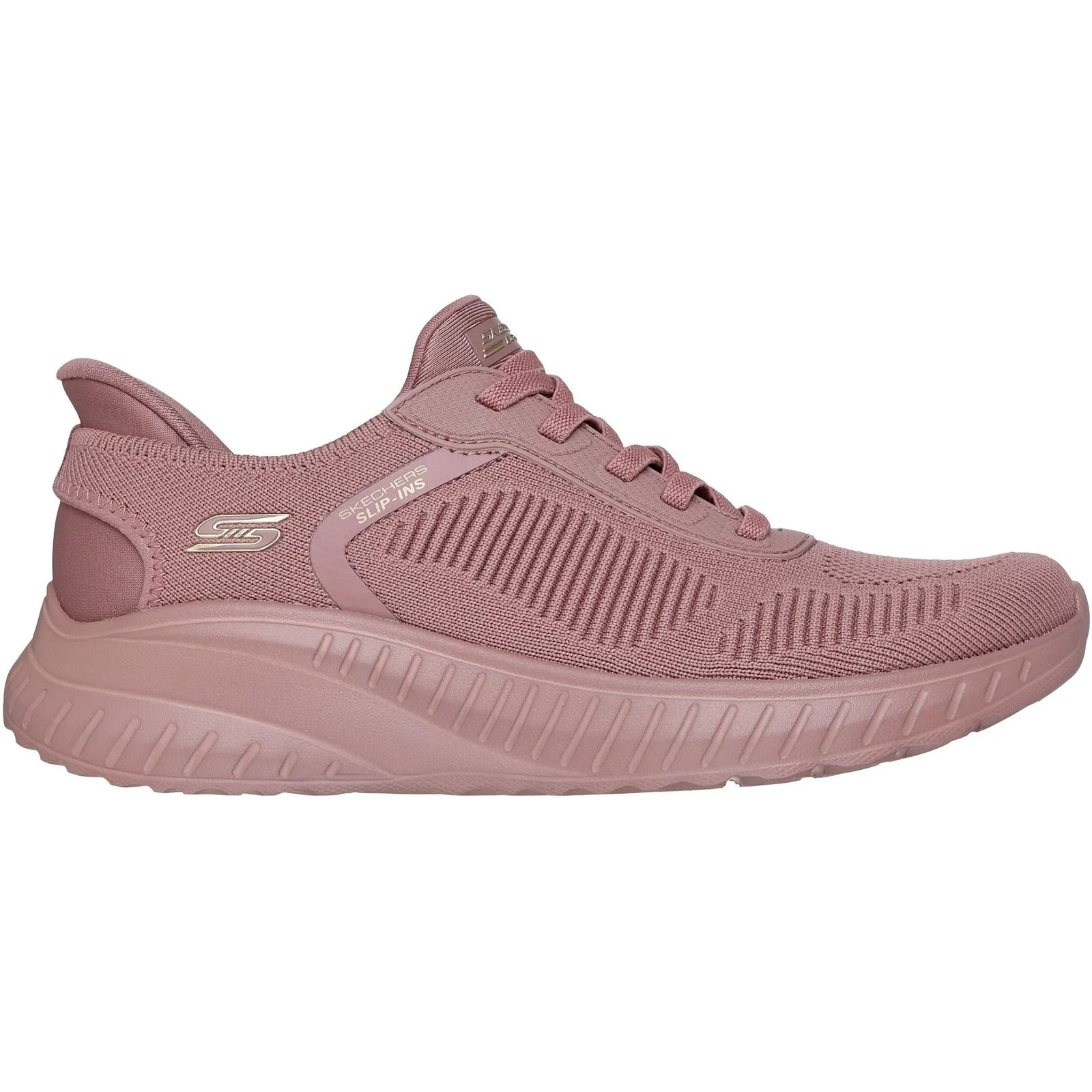 Skechers BOBS Sport Squad Chaos Polyester Women's Rose Trainers - Image 5