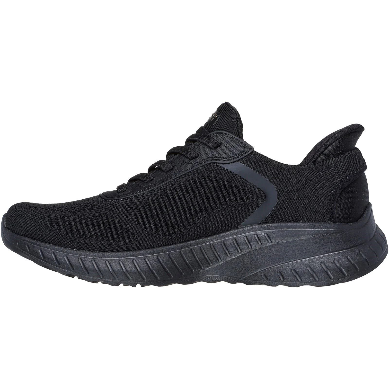 Skechers Women's BOBS Sport Squad Chaos Shoe in Black - Image 4