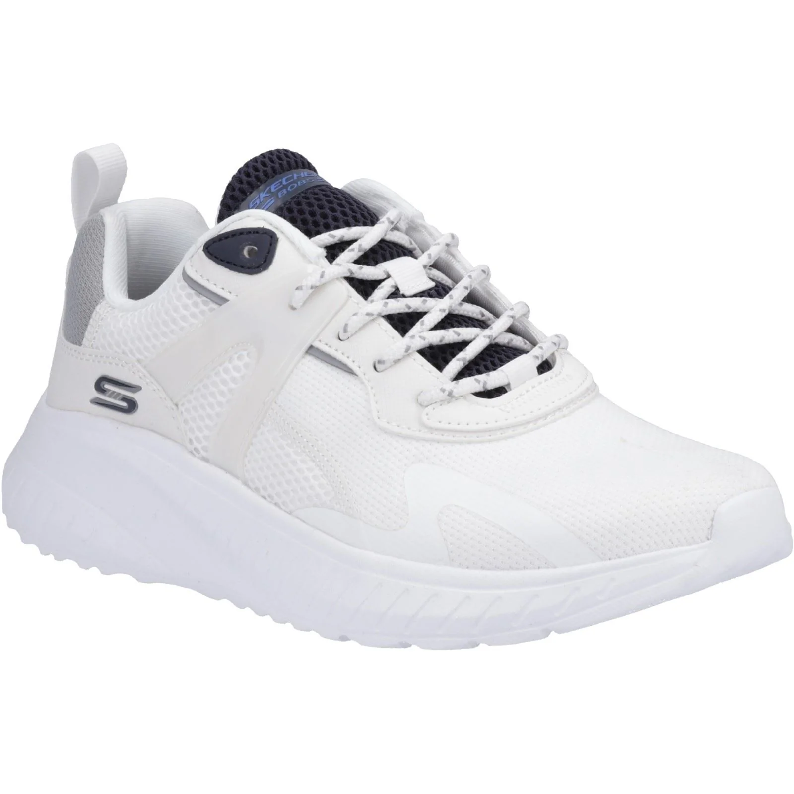 Skechers Men's Bobs Squad Chaos Elevated Drift Trainers in White/Multi