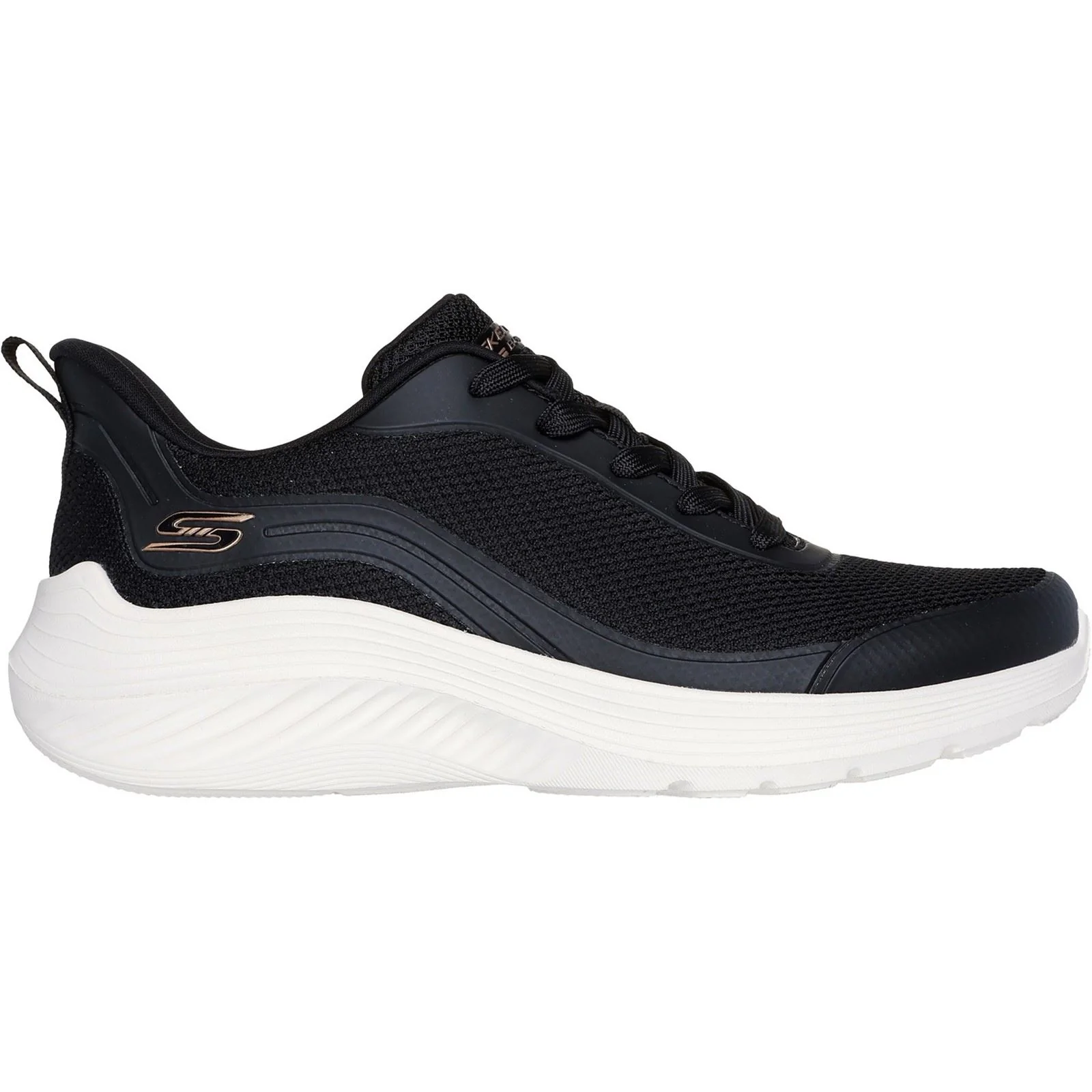 Skechers Women's Bobs Squad Waves Still Wading Trainers in Black - Image 5