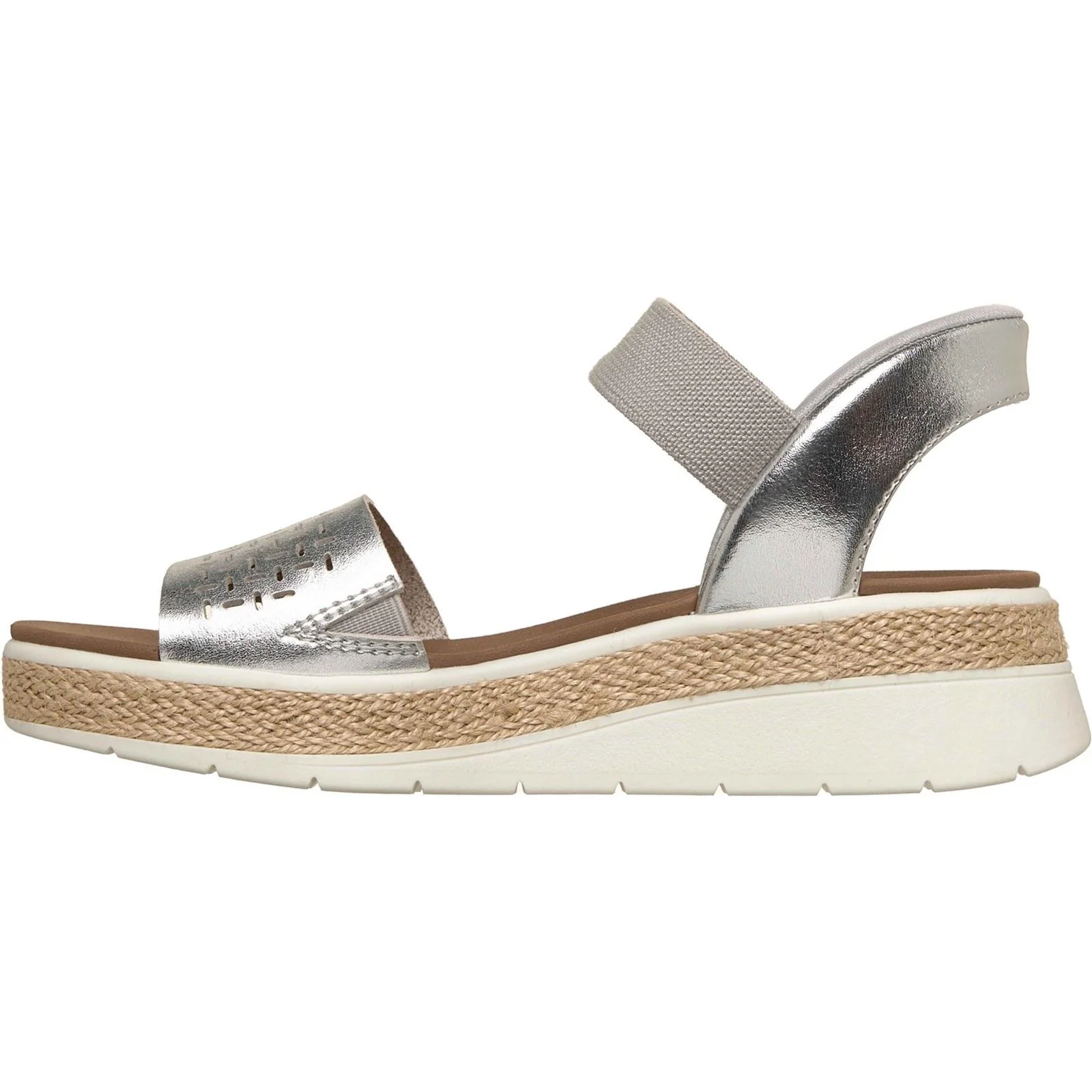 Skechers BOBS Sun Ray Women's Silver Standard Sandals - Image 4