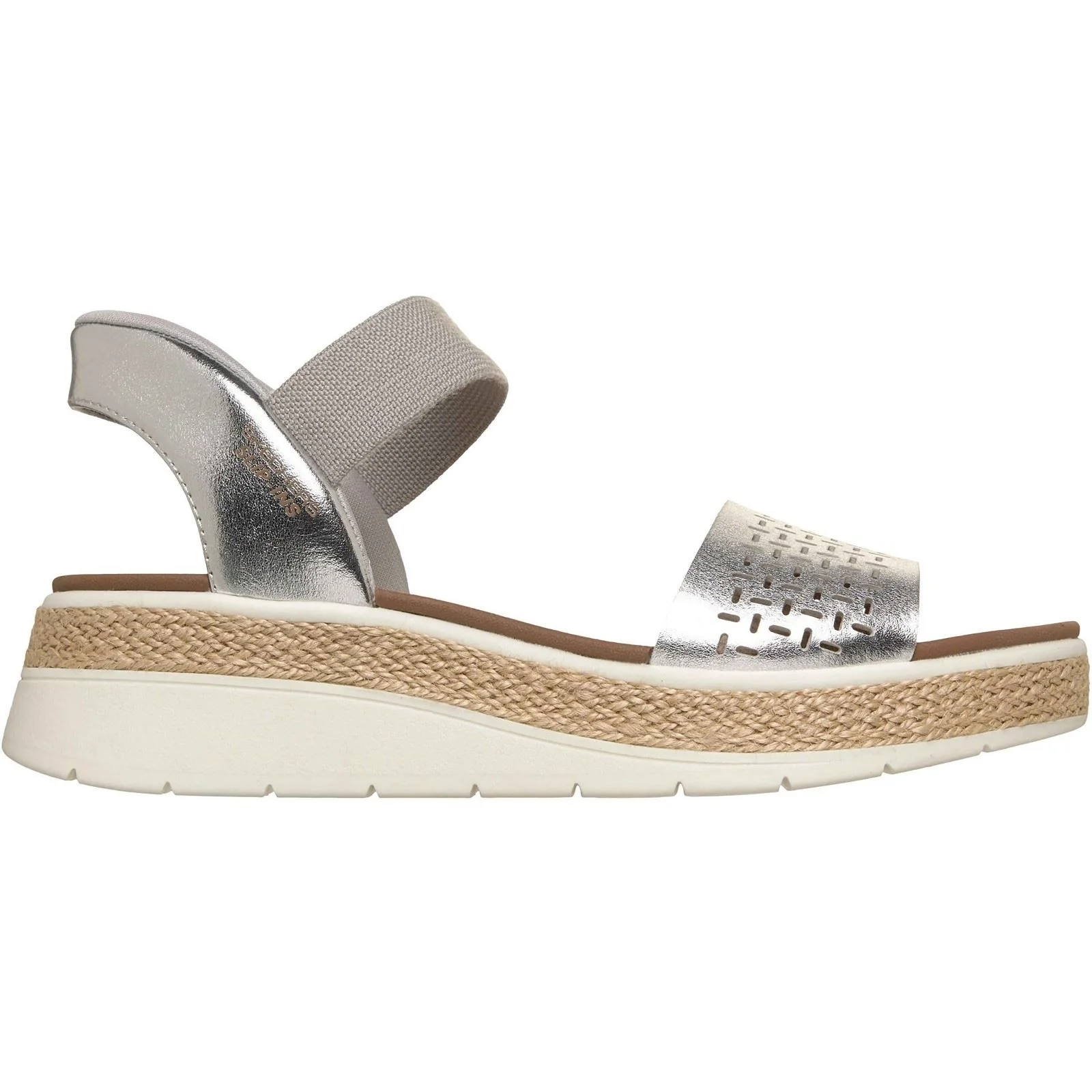 Skechers BOBS Sun Ray Women's Silver Standard Sandals - Image 5
