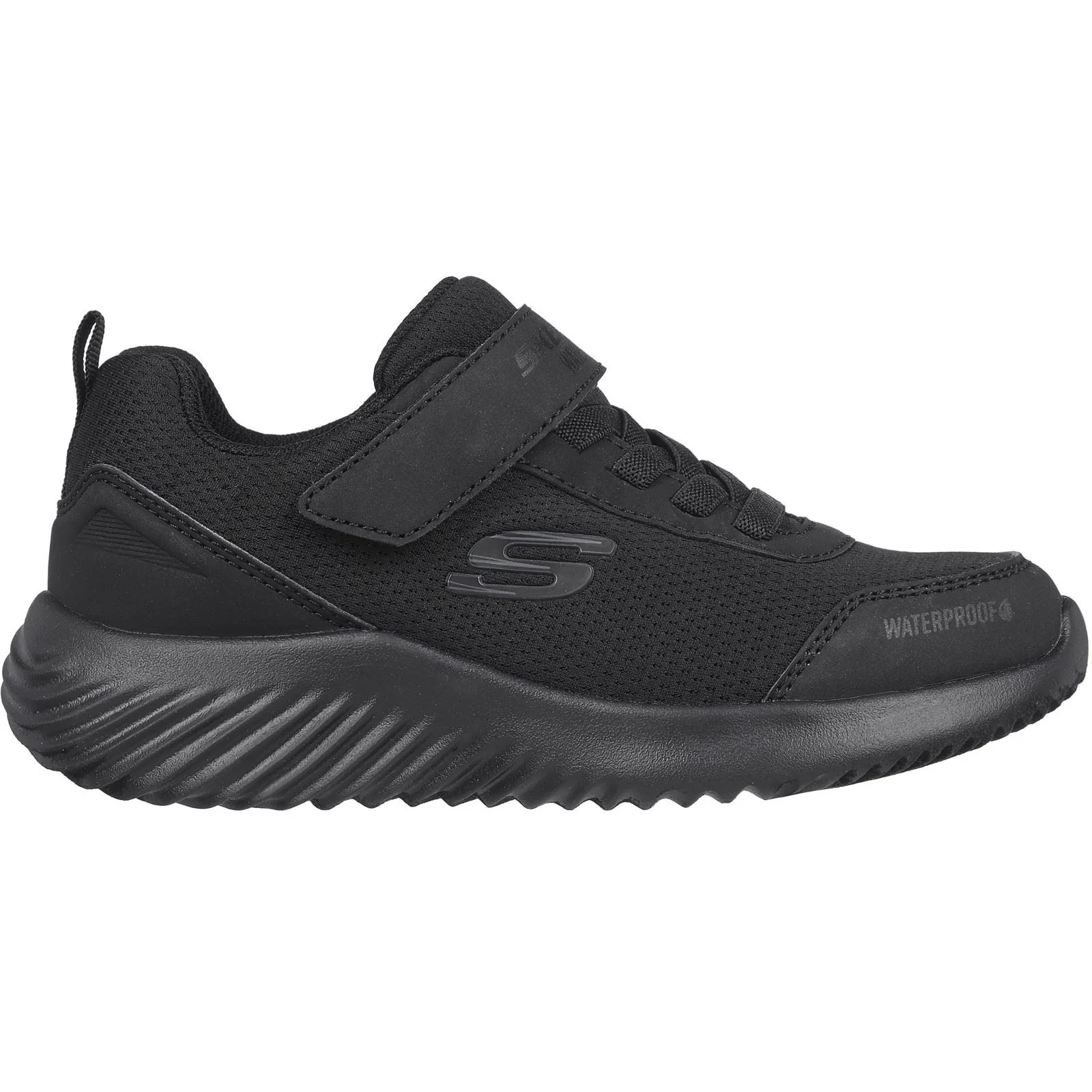 Skechers Bounder - Dripper Drop Synthetic Junior Black Trainers - Image 5