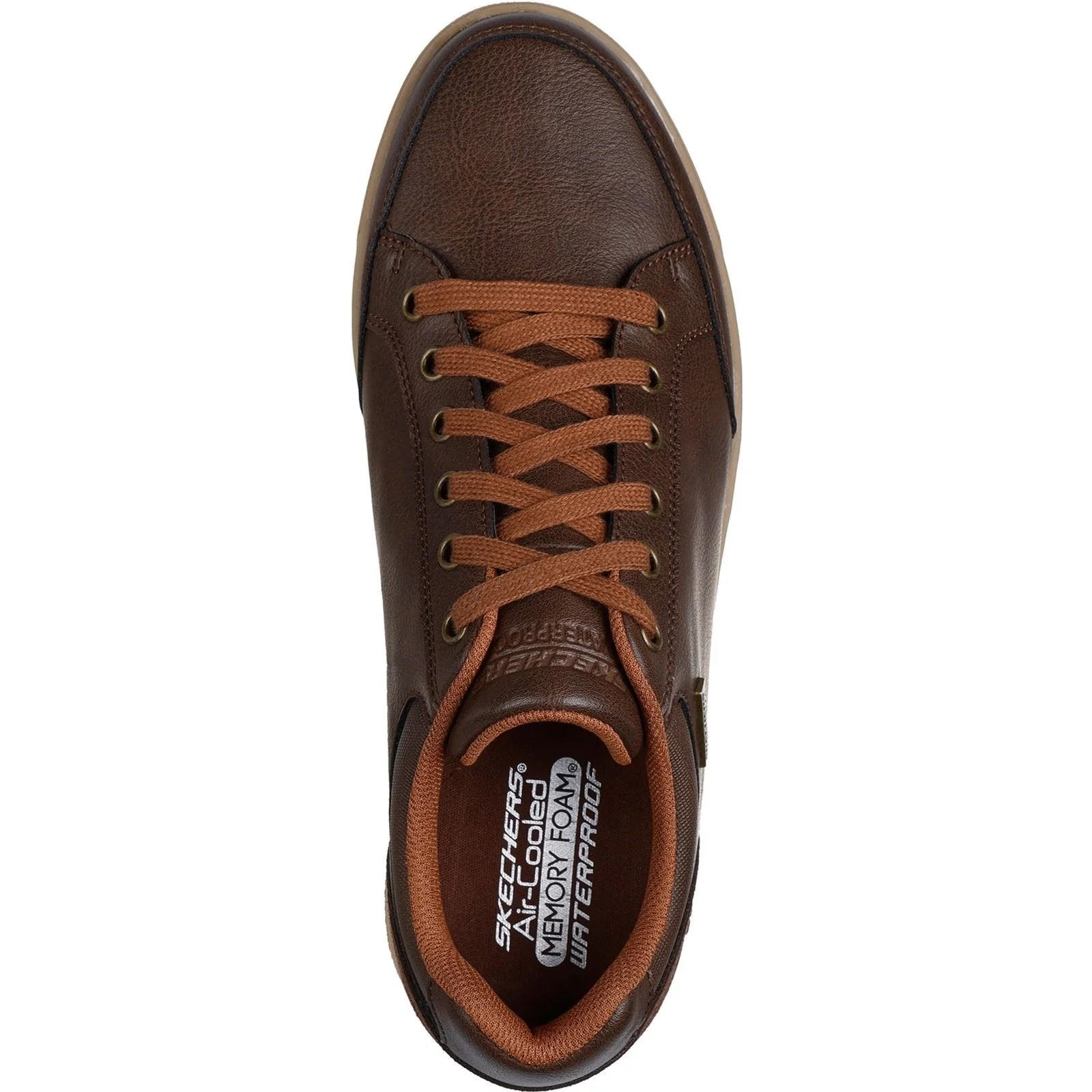 Skechers Cavell Sparkman Polyurethane Men's Chocolate Standard Lace-Up Shoes - Image 3