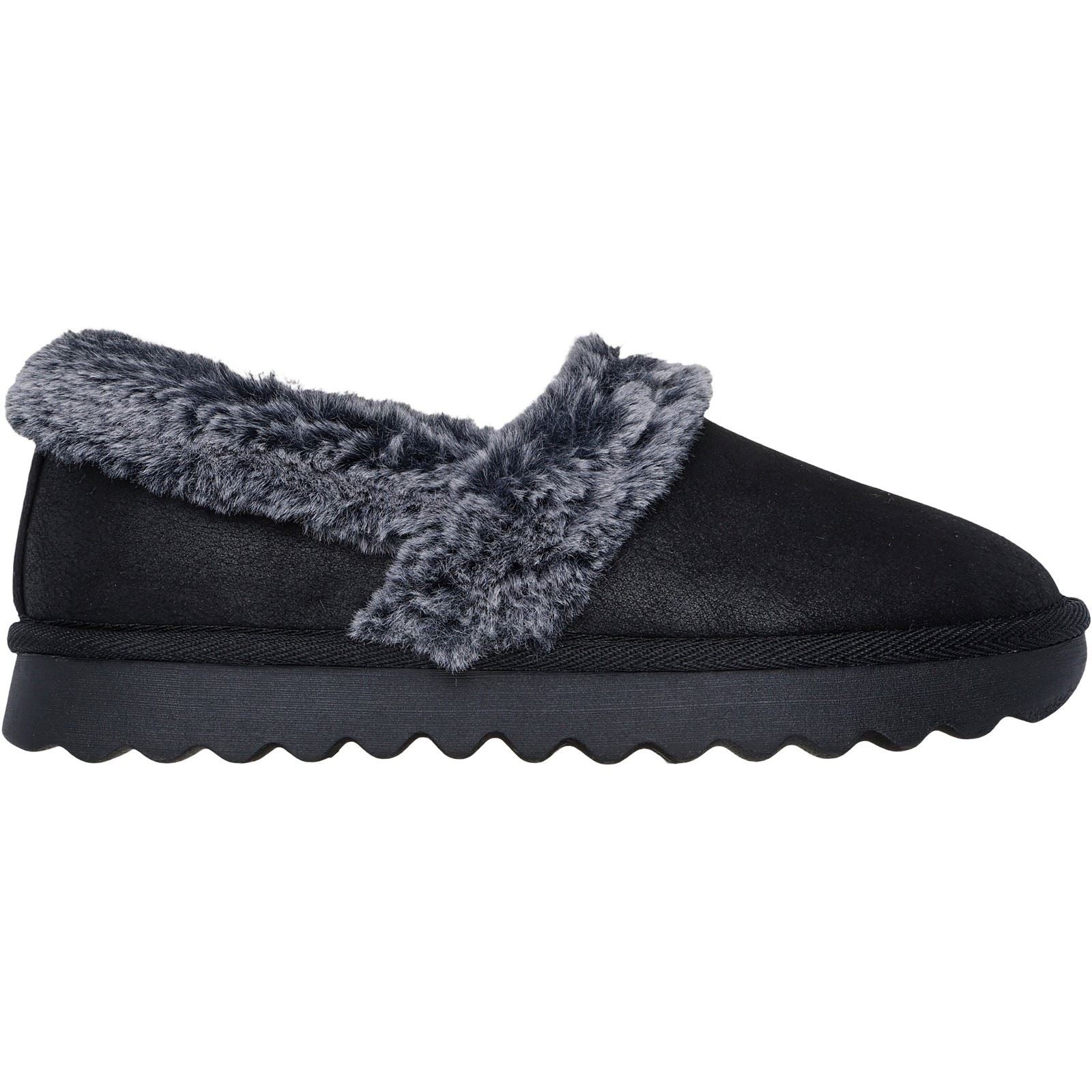Skechers Cozy Up Polyester Women's Black Slippers - Image 5