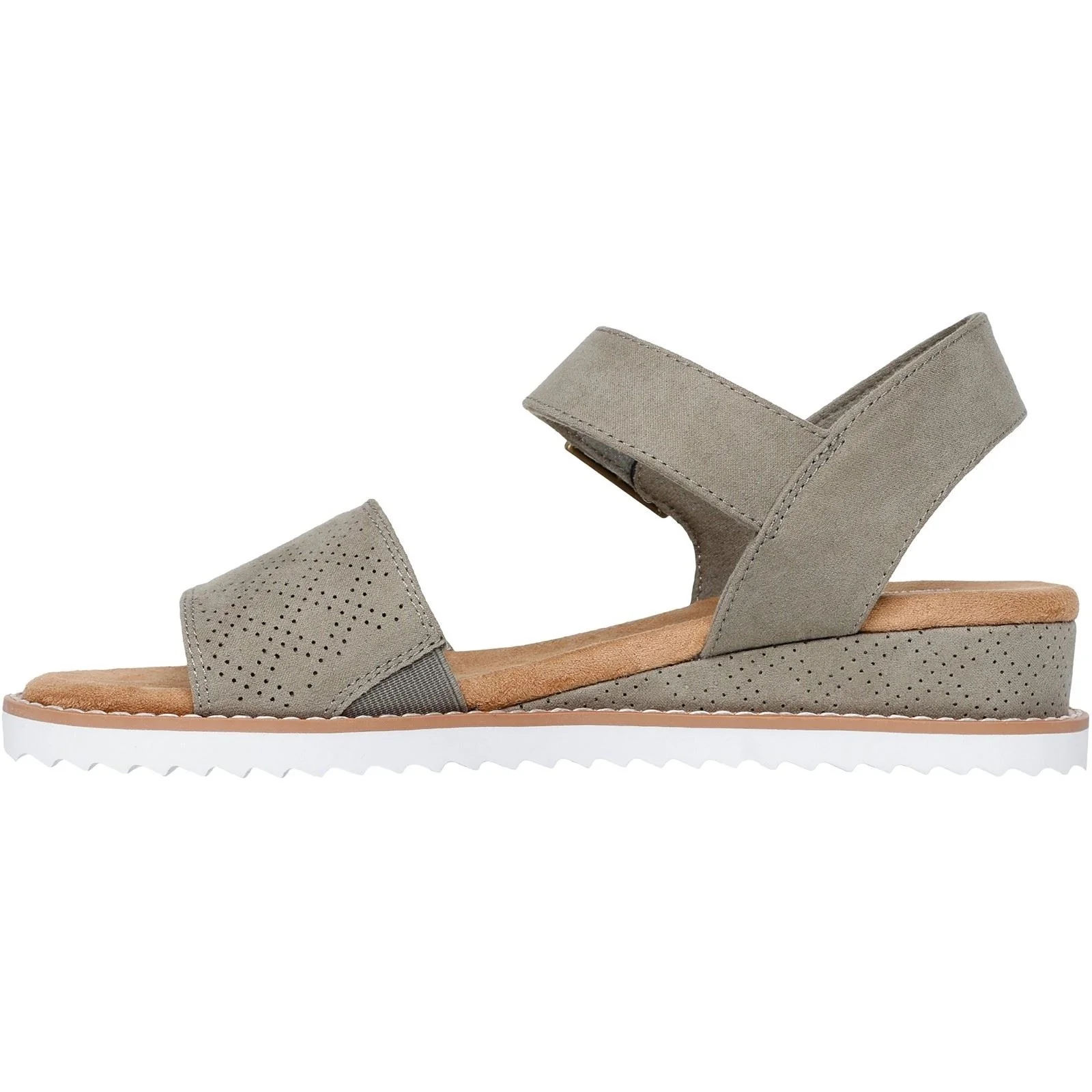 Skechers Desert Kiss Serendipitous Polyester Women's Olive Sandals - Image 4