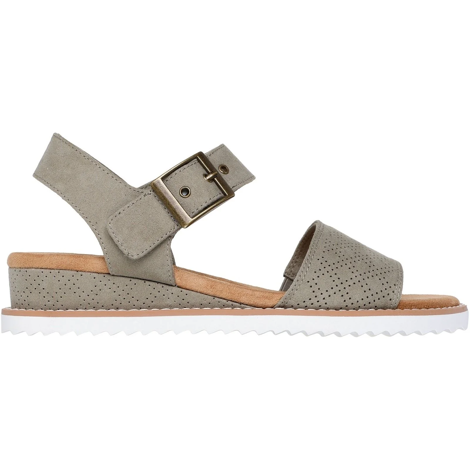 Skechers Desert Kiss Serendipitous Polyester Women's Olive Sandals - Image 5