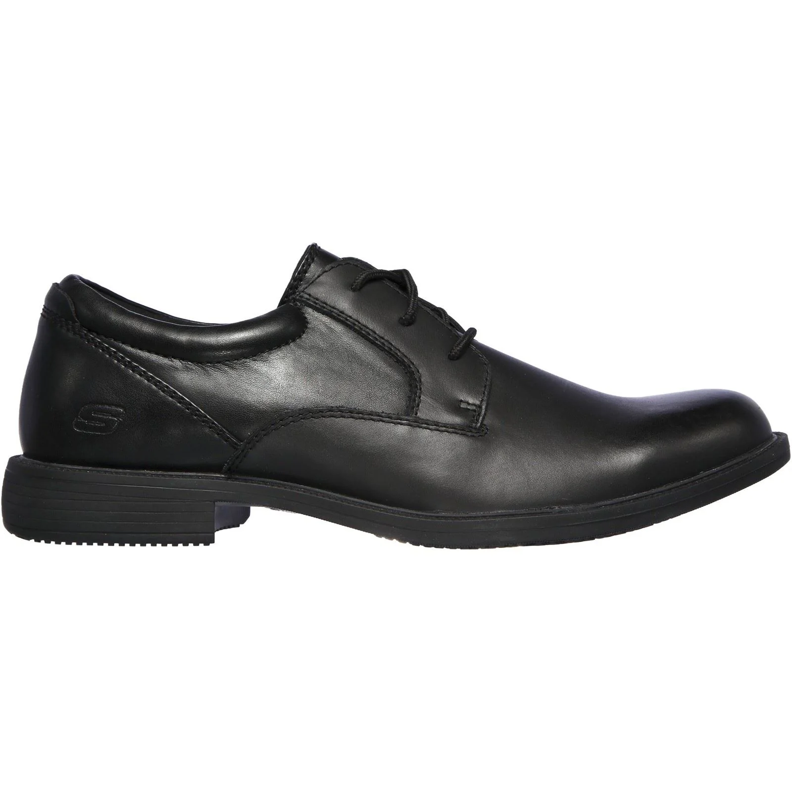 Skechers Dreston Rasmiss Leather Men's Black Standard Lace-Up Shoes - Image 5