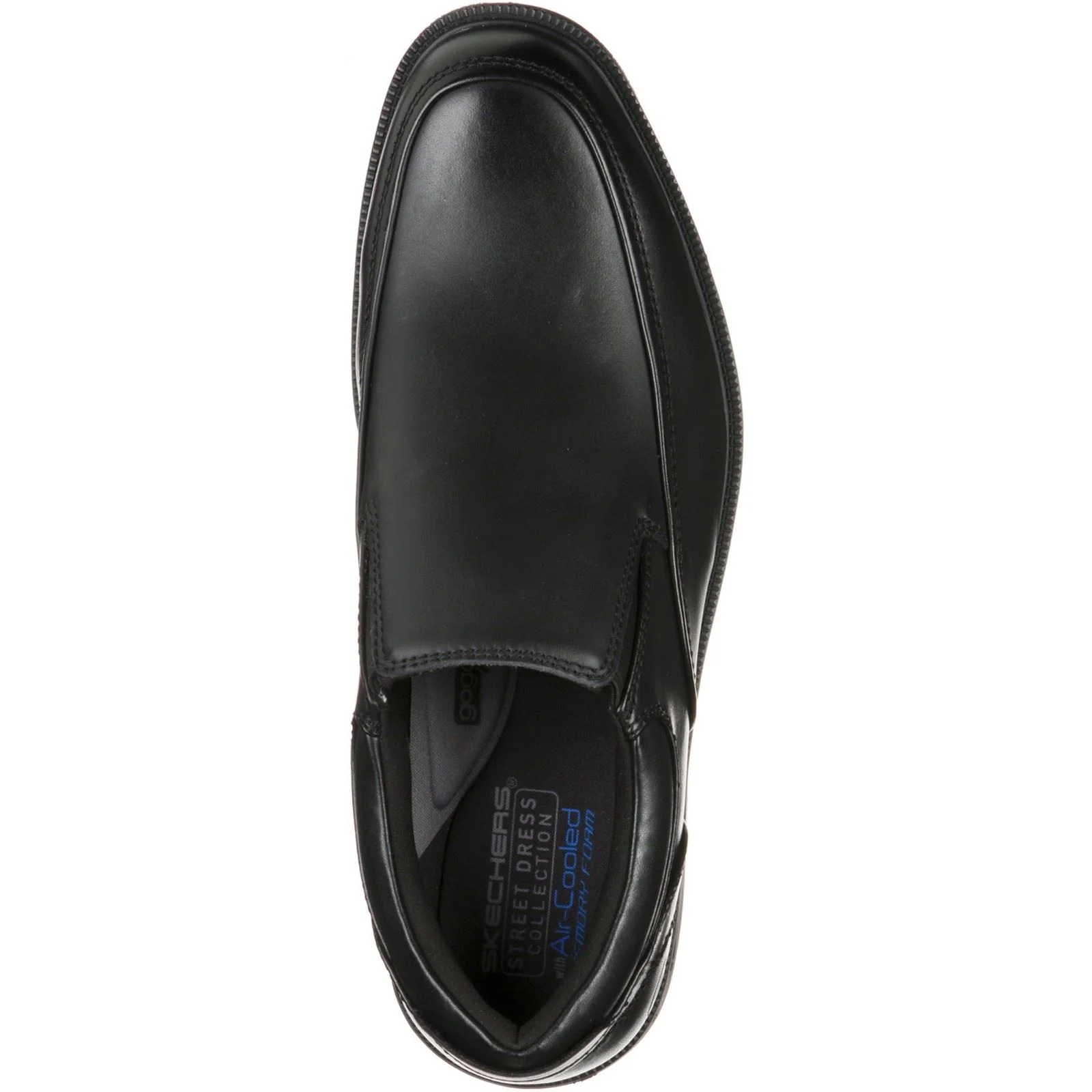 Skechers Dreston Ratlon Leather Men's Black Loafers - Image 3