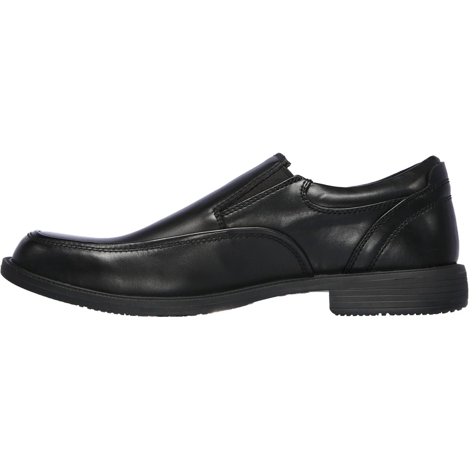 Skechers Dreston Ratlon Leather Men's Black Loafers - Image 4