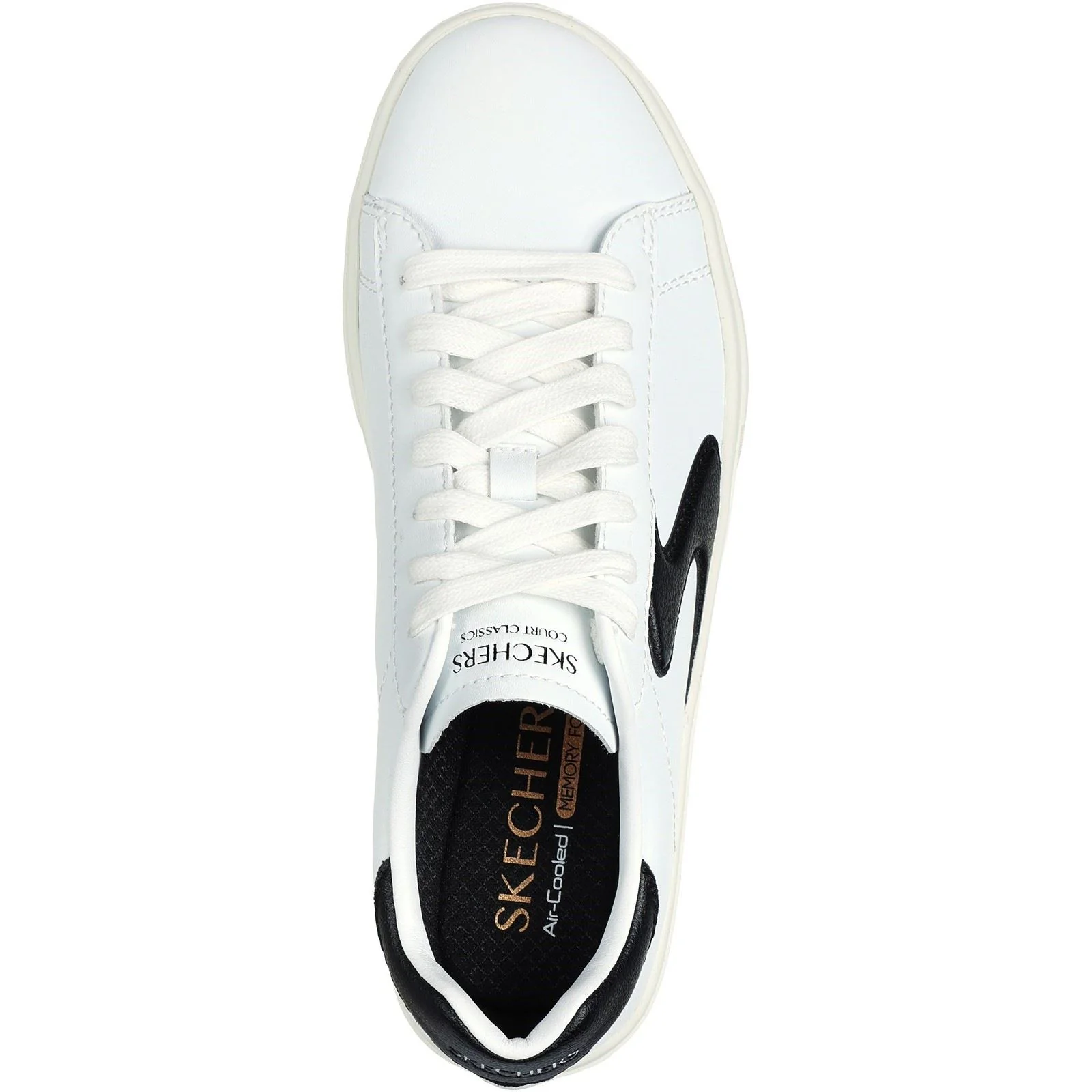 Skechers Women's Eden LX - Beaming Glory Trainer in White/Black - Image 3