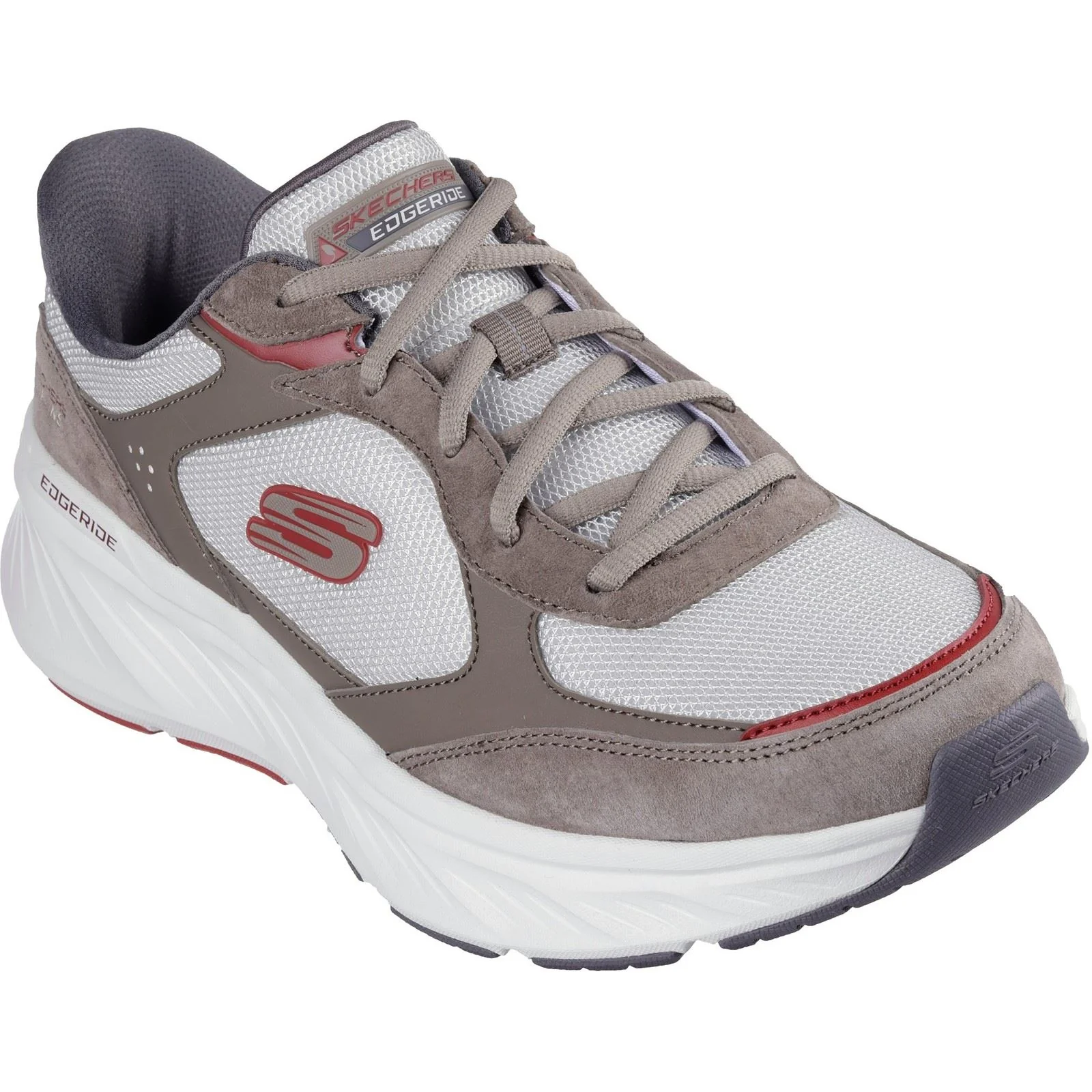 Skechers Edgeride Erlon Leather Men's Brown/Multi Trainers