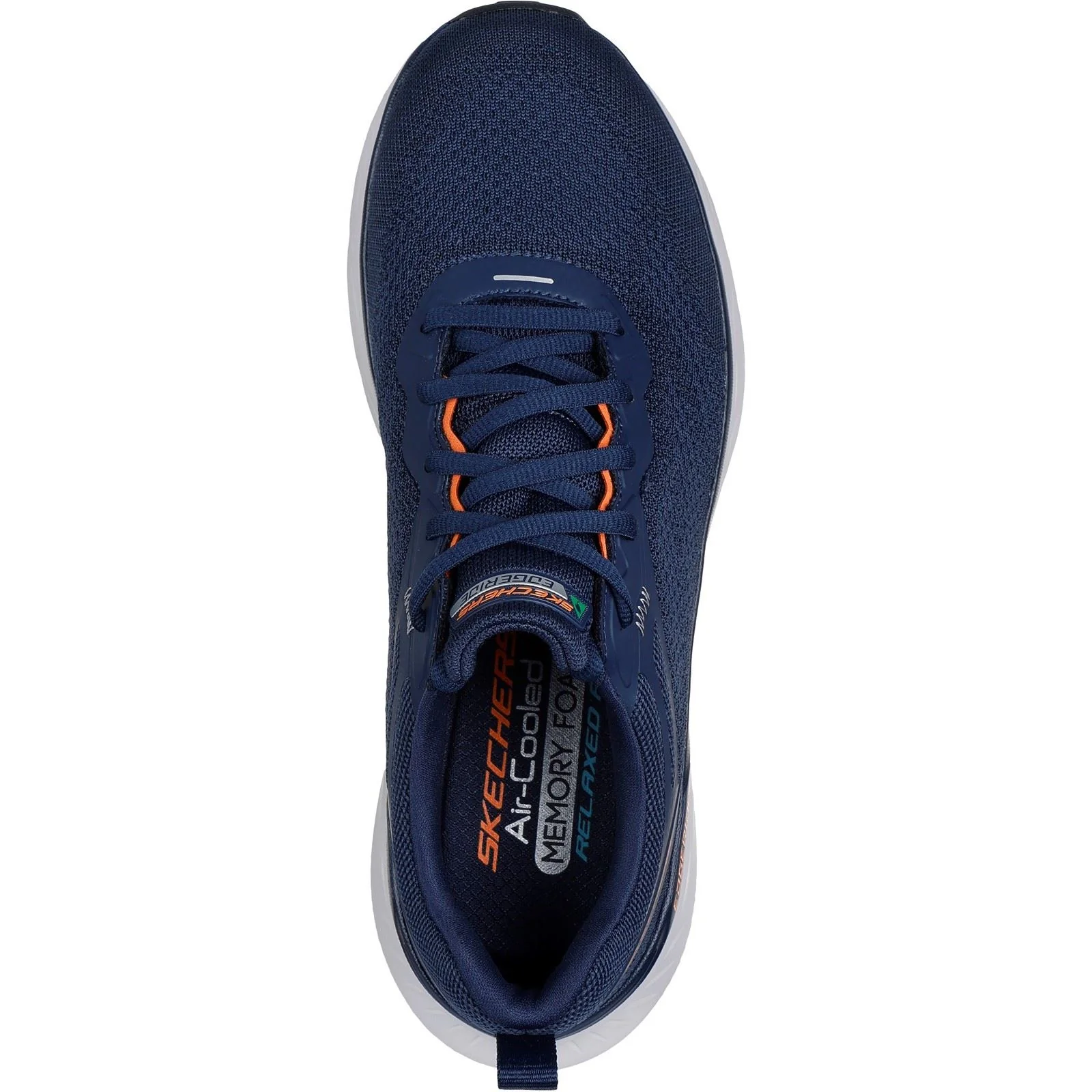 Skechers Men's Edgeride Exxo Shoes in Navy/Orange - Image 3