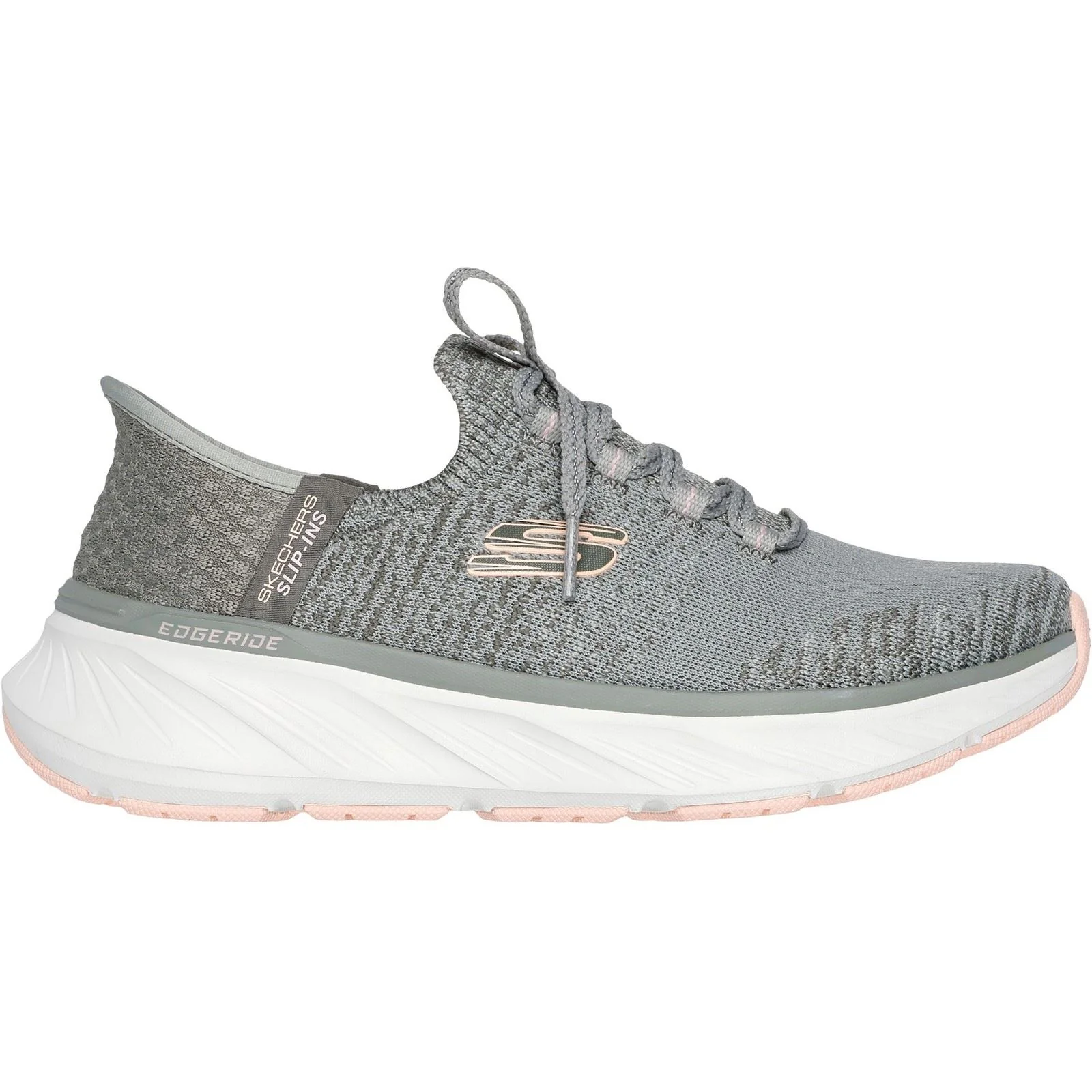 Skechers Women's Edgeride Impression Shoes in Green/Orange - Image 5