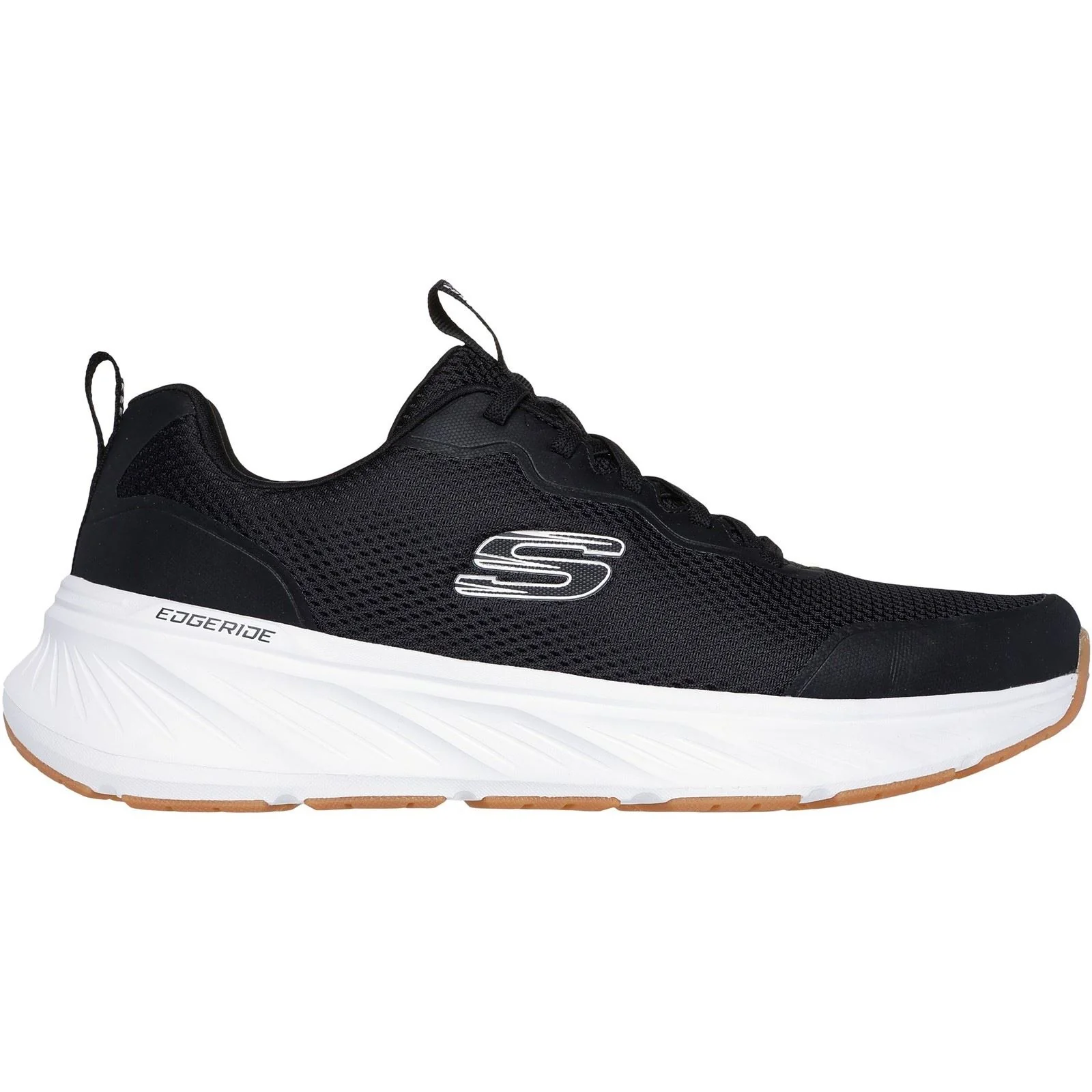 Skechers Edgeride Rekze Textile Men's Black/White Trainers - Image 5