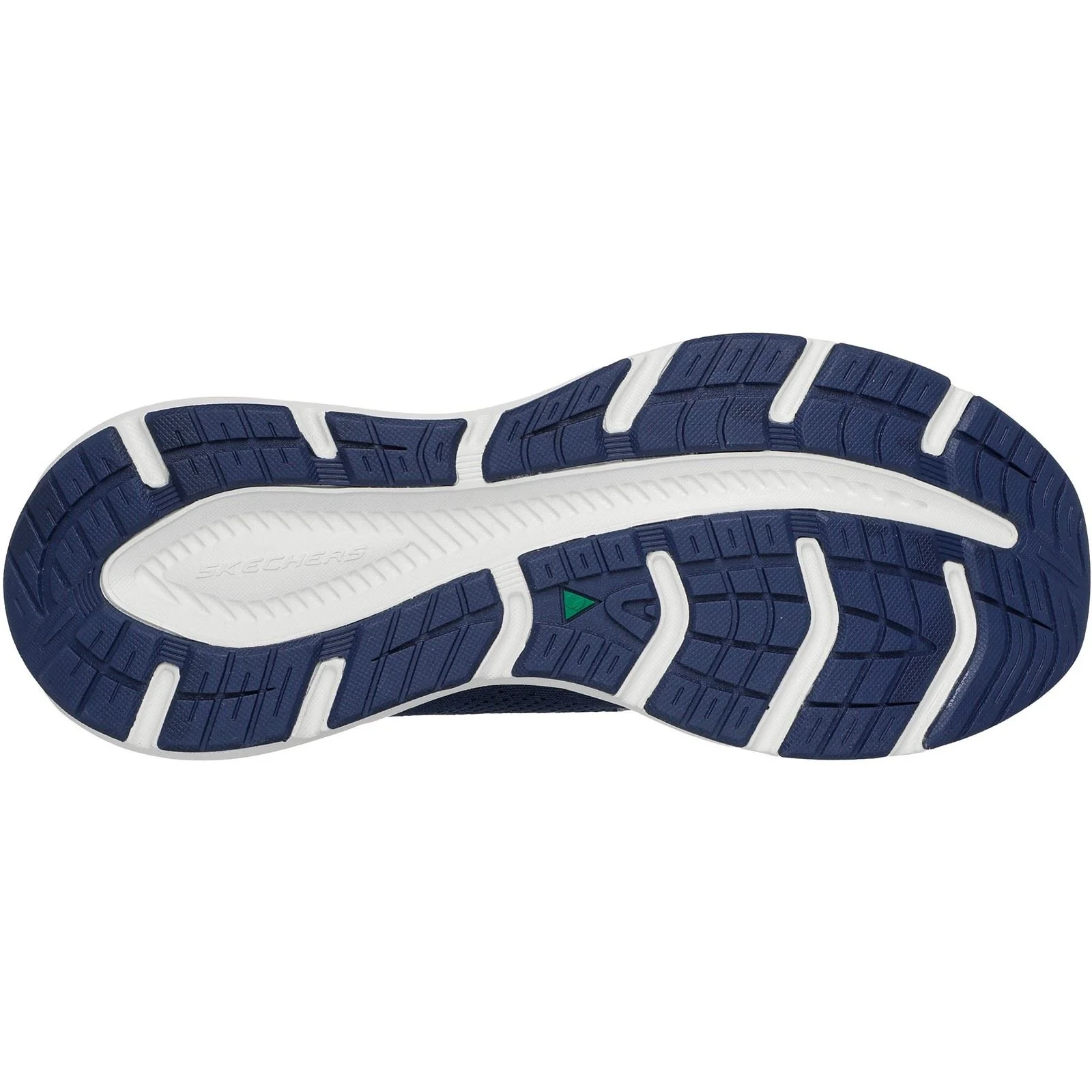 Skechers Edgeride Textile Men's Navy/Orange Trainers - Image 2