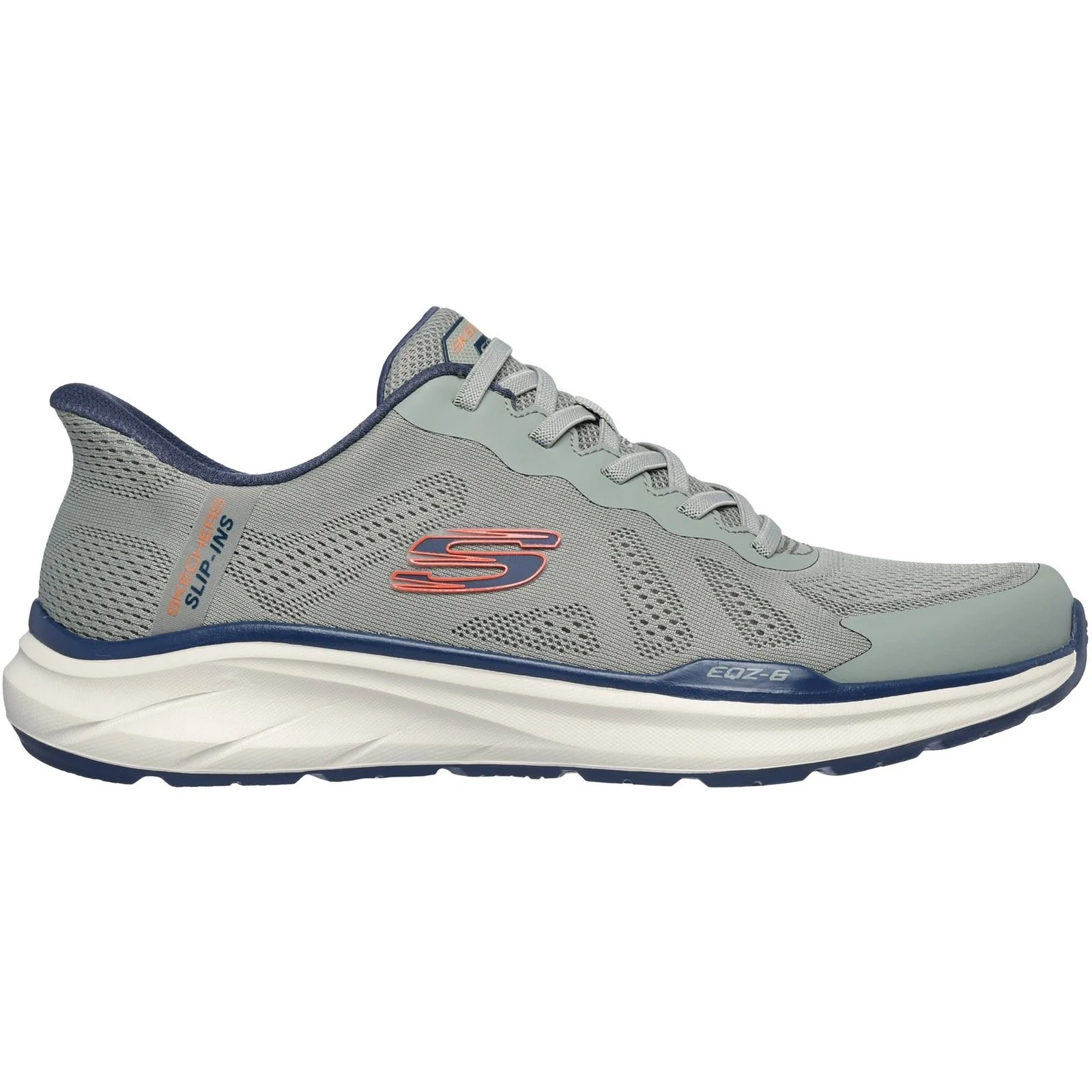 Skechers Equalizer 6.0 Textile Men's Green/Multi Trainers - Image 2
