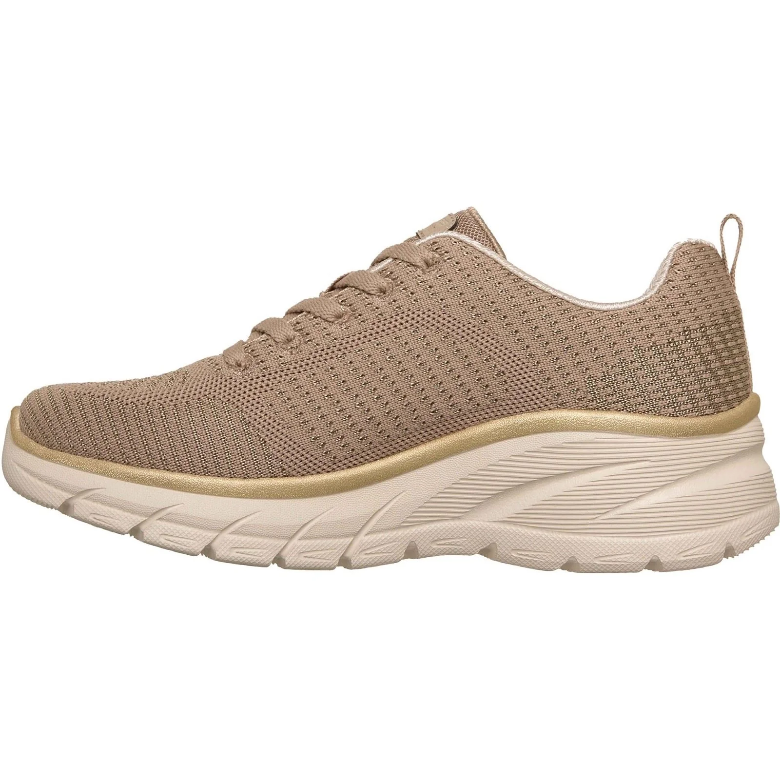 Skechers Fashion Fit 2.0 Polyester Women's Taupe/Gold Trainers - Image 4