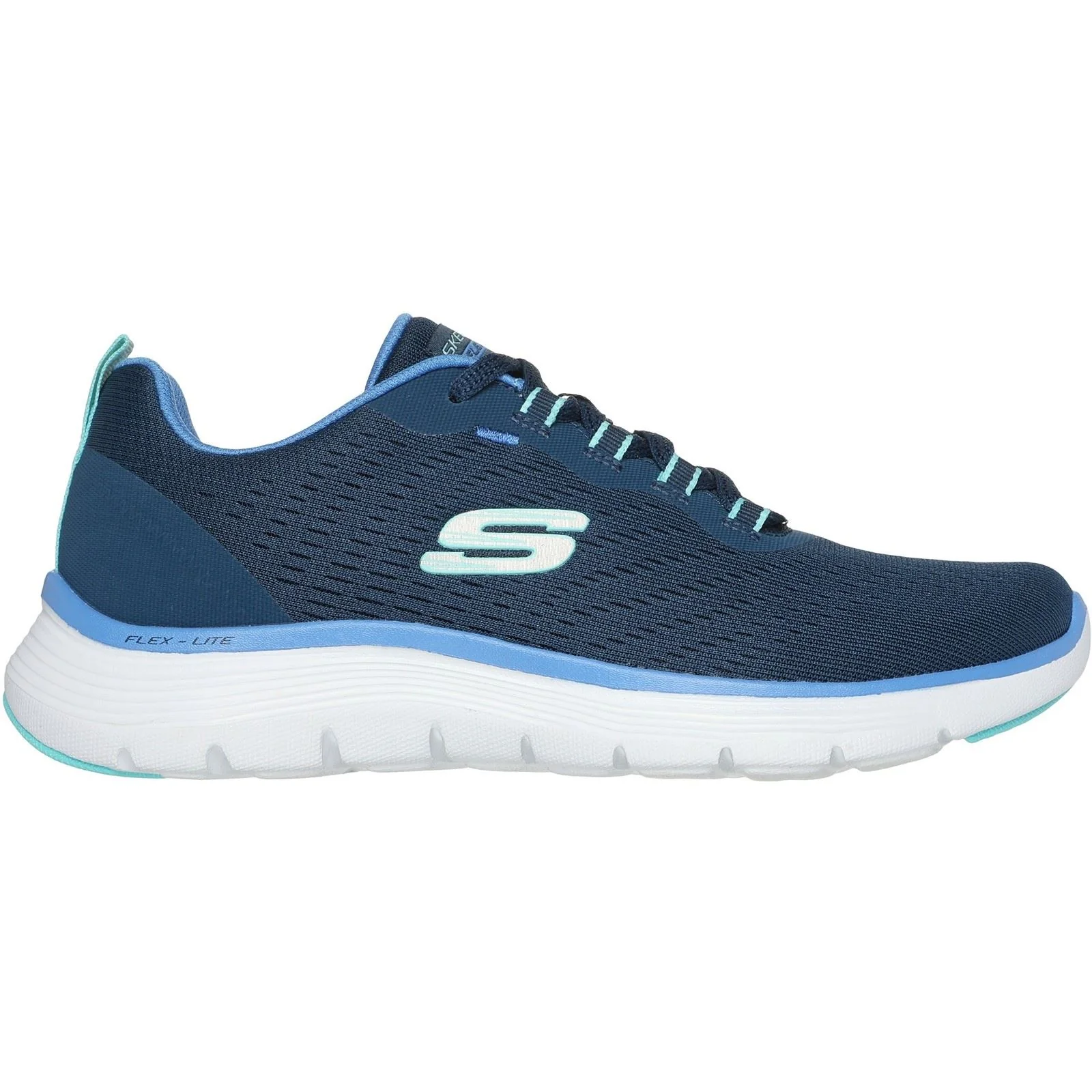 Skechers Flex Appeal 5.0 Textile Women's Navy/Blue Trainers - Image 5
