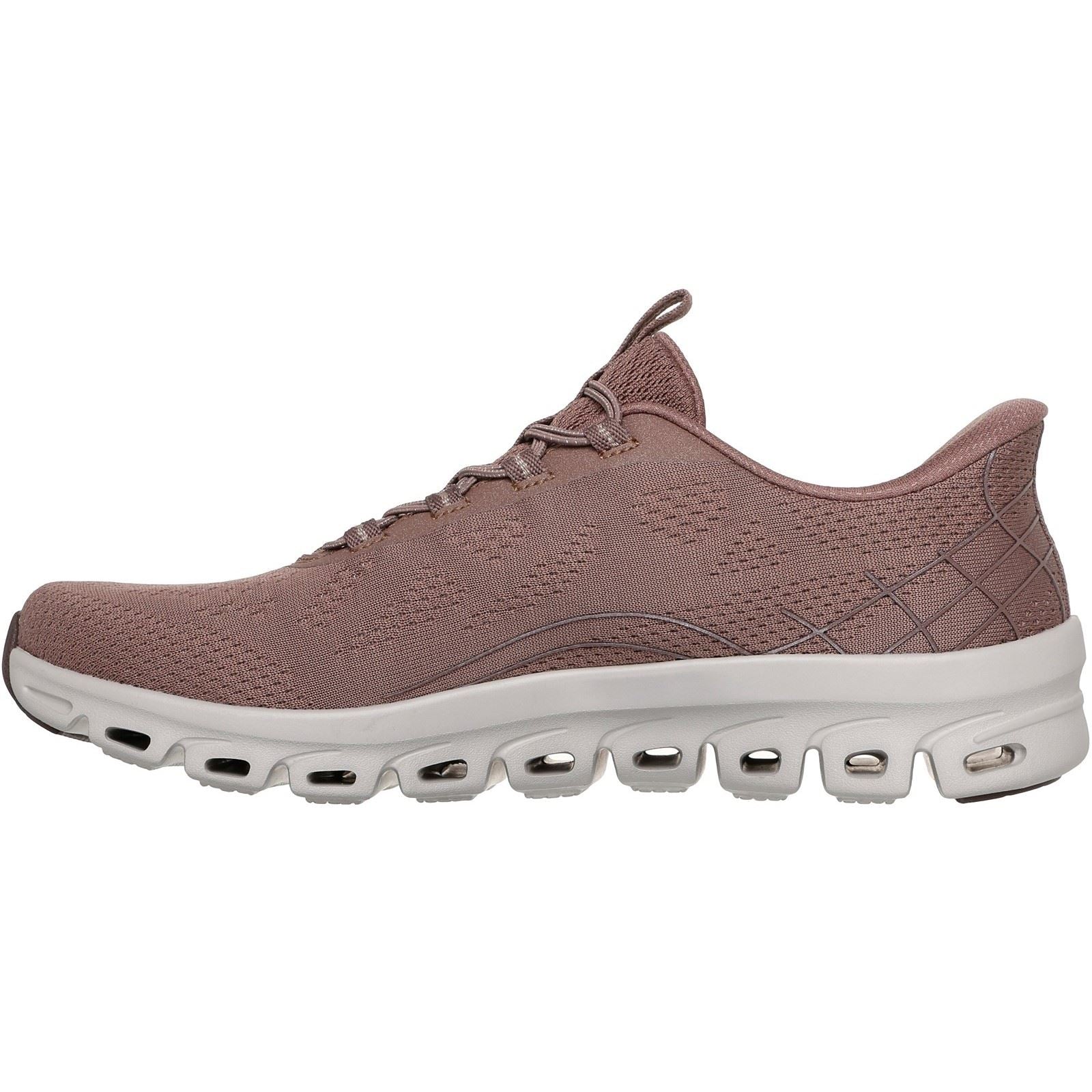 Skechers Glide-Step Elevate Amaze Textile Women's Brown Trainers - Image 4