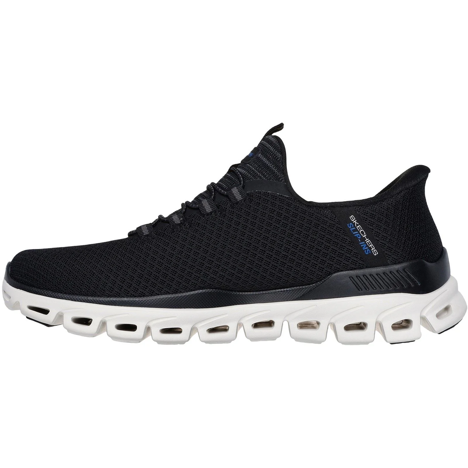 Skechers Glide-Step Noxus Textile Men's Black Trainers - Image 4