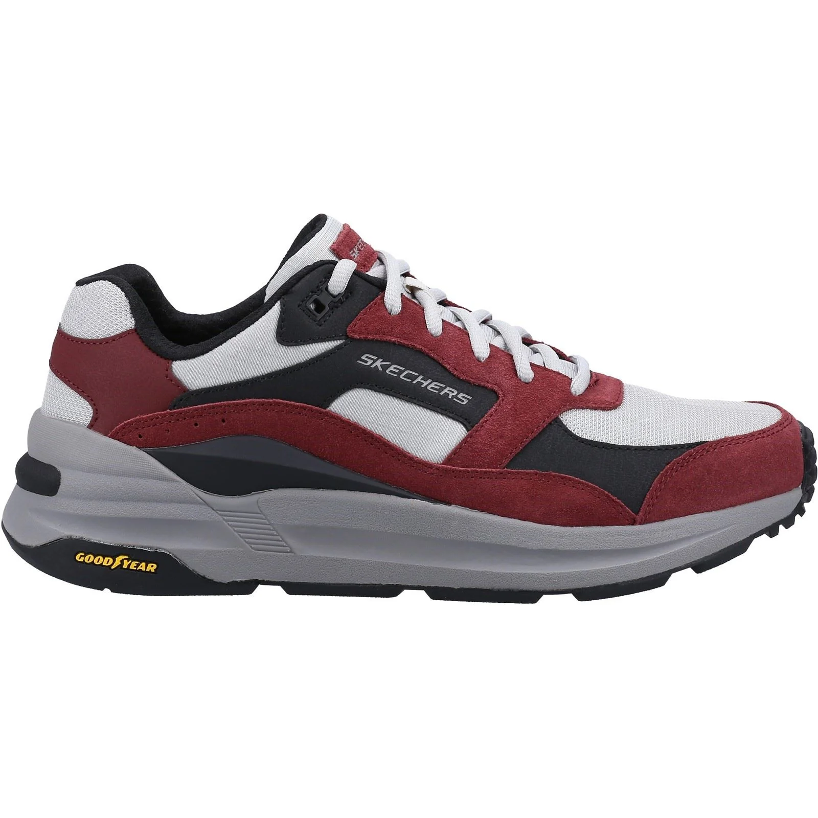 Skechers Men's Global Jogger Shoe in Burgundy - Image 4