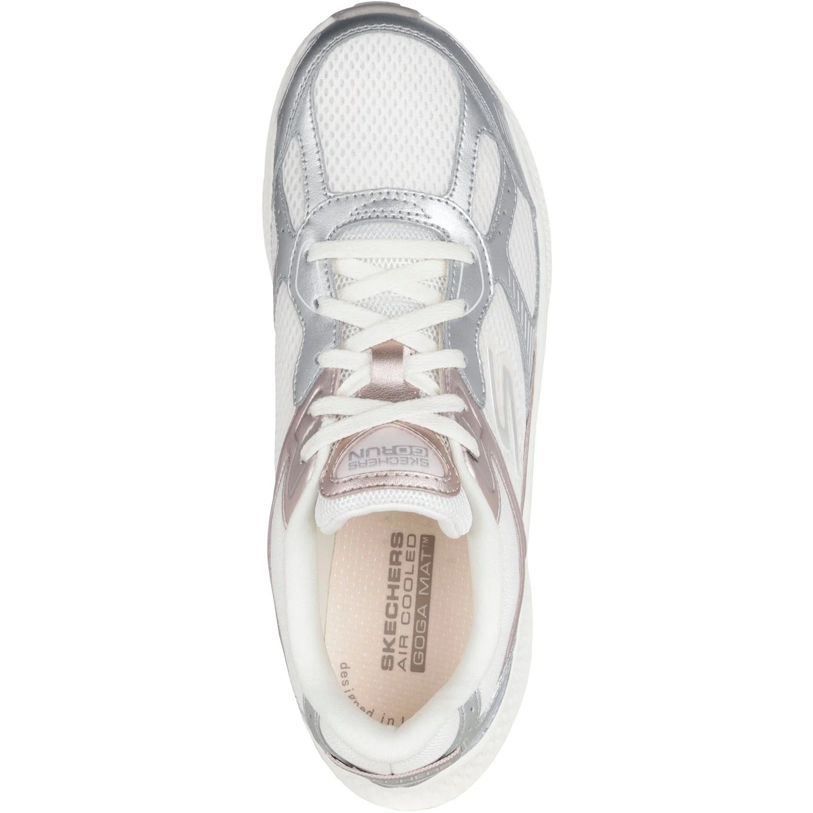 Skechers GO RUN Consistent 2.0 Volt Leather Women's Off White Trainers - Image 3