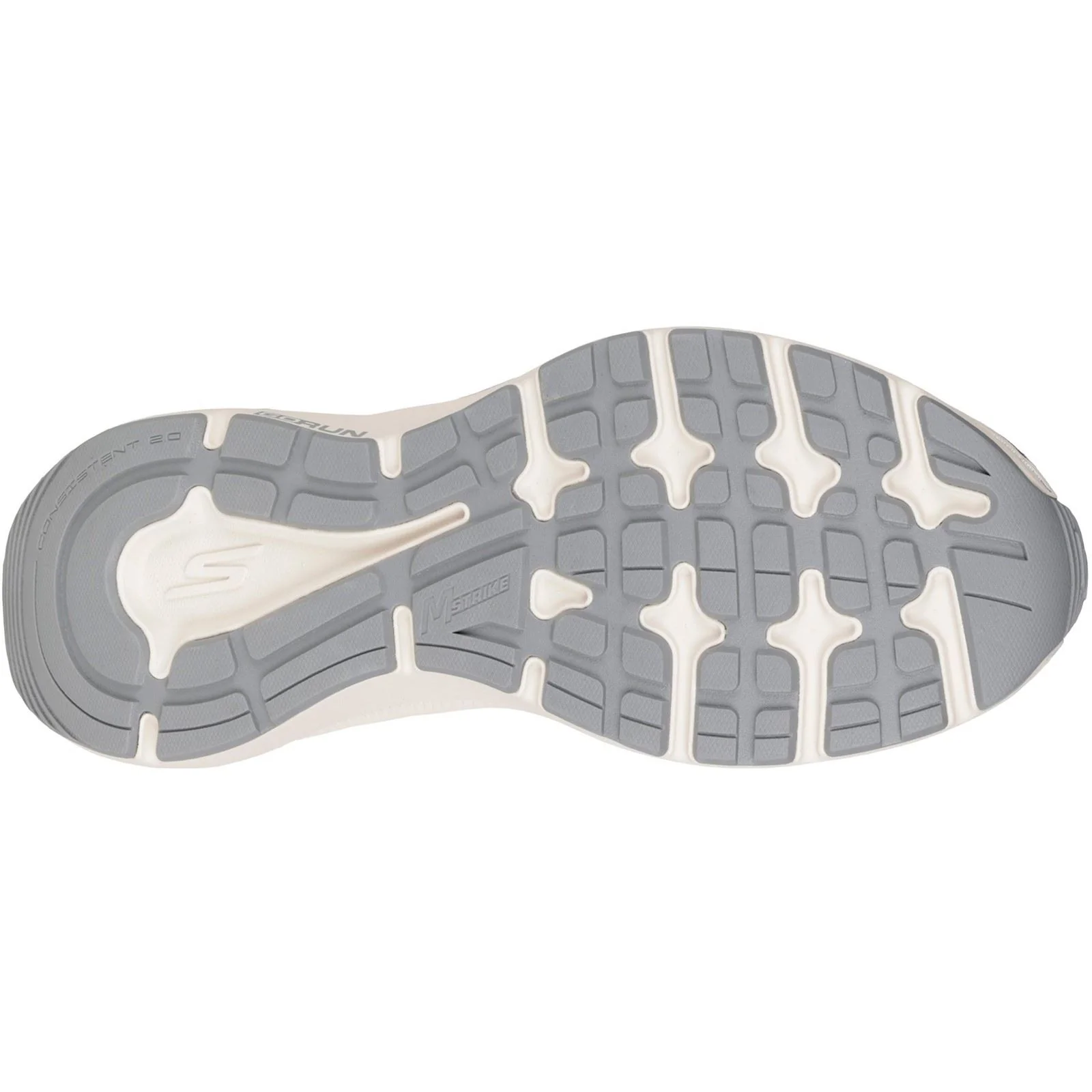 Skechers GO RUN Consistent 2.0 Volt Leather Women's Silver/Navy Trainers - Image 2