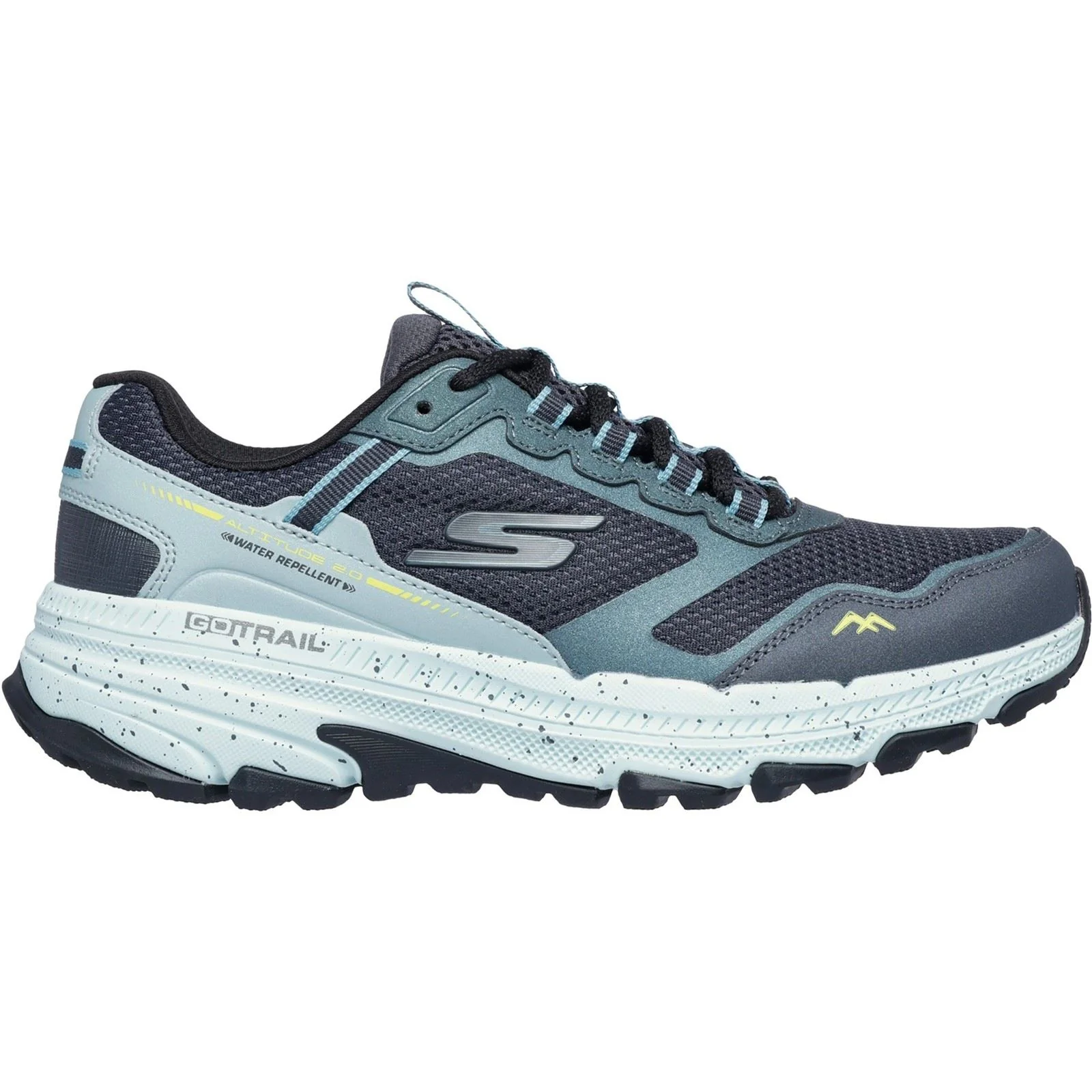 Skechers GO RUN Trail Altitude 2.0 Ravine Leather Women's Navy/Aqua Trainers - Image 2