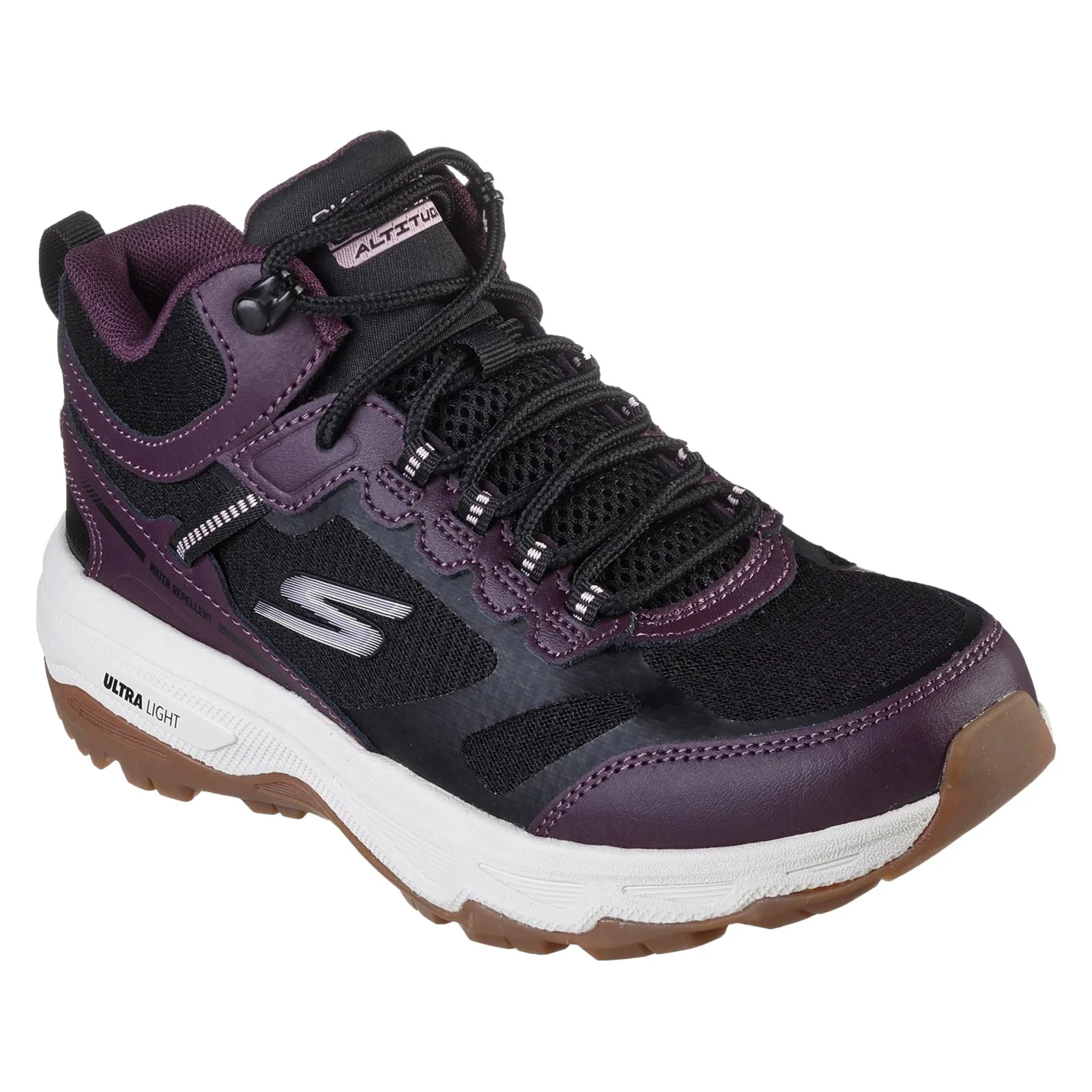 Skechers Performance Women's Go Run Trail Altitude Shoe in Black/Purple - Image 8